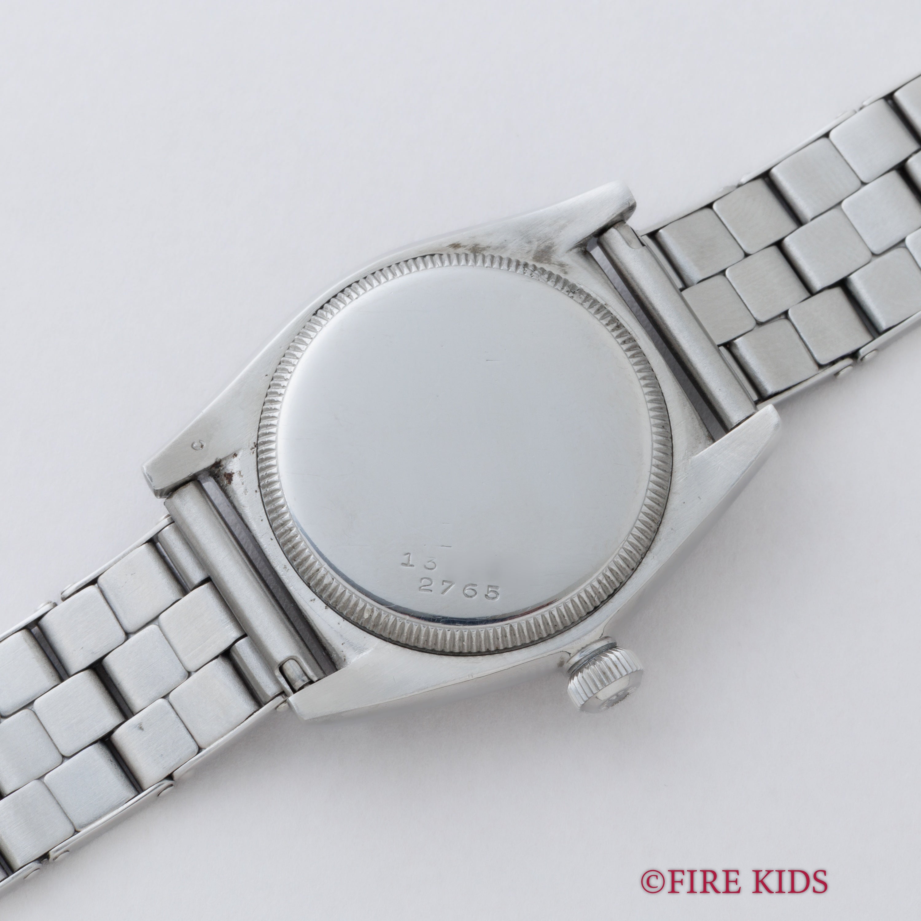 ロレックス オイスター フラットバック 1941年製 アラビアダイヤル スモールセコンド手巻 社外ブレス