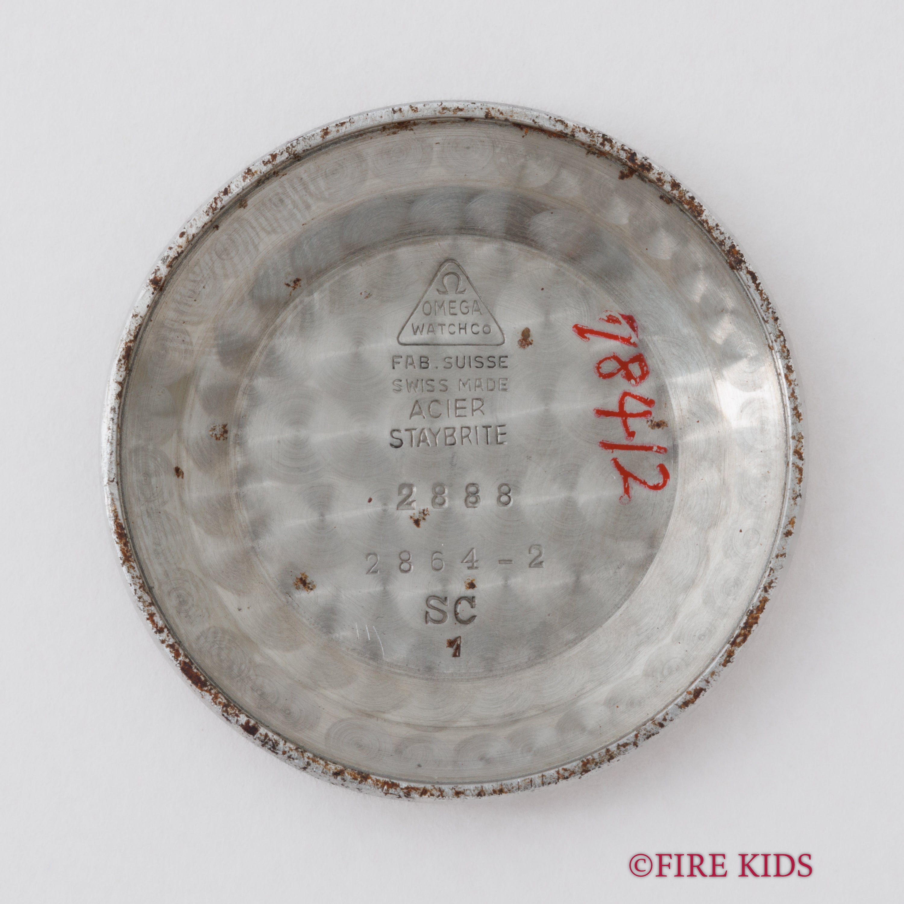 オメガ ラウンド オートマチック 1956年製 Ref.2864-2 楔インデックス ノンデイト