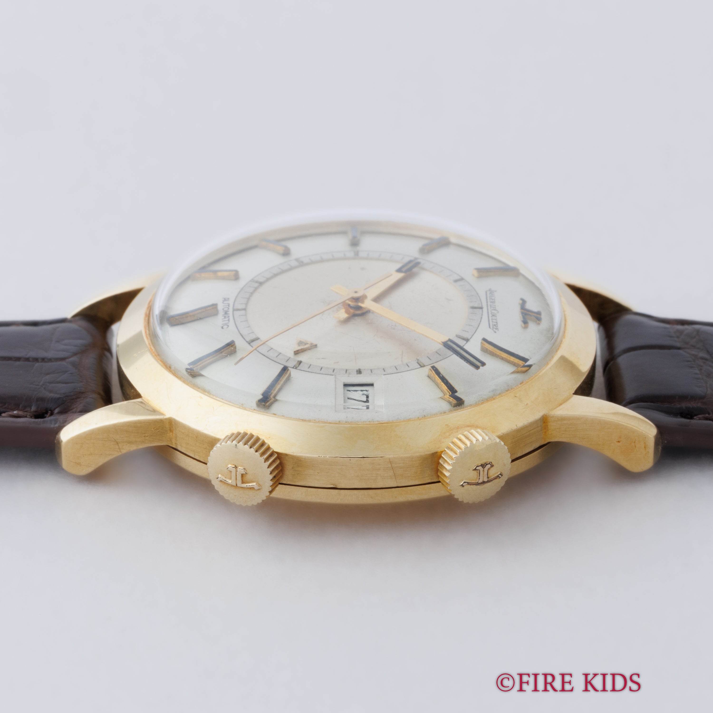 ジャガー・ルクルト 18金無垢イエローゴールド メモボックス 1960年代製 バンパー式オートマチック