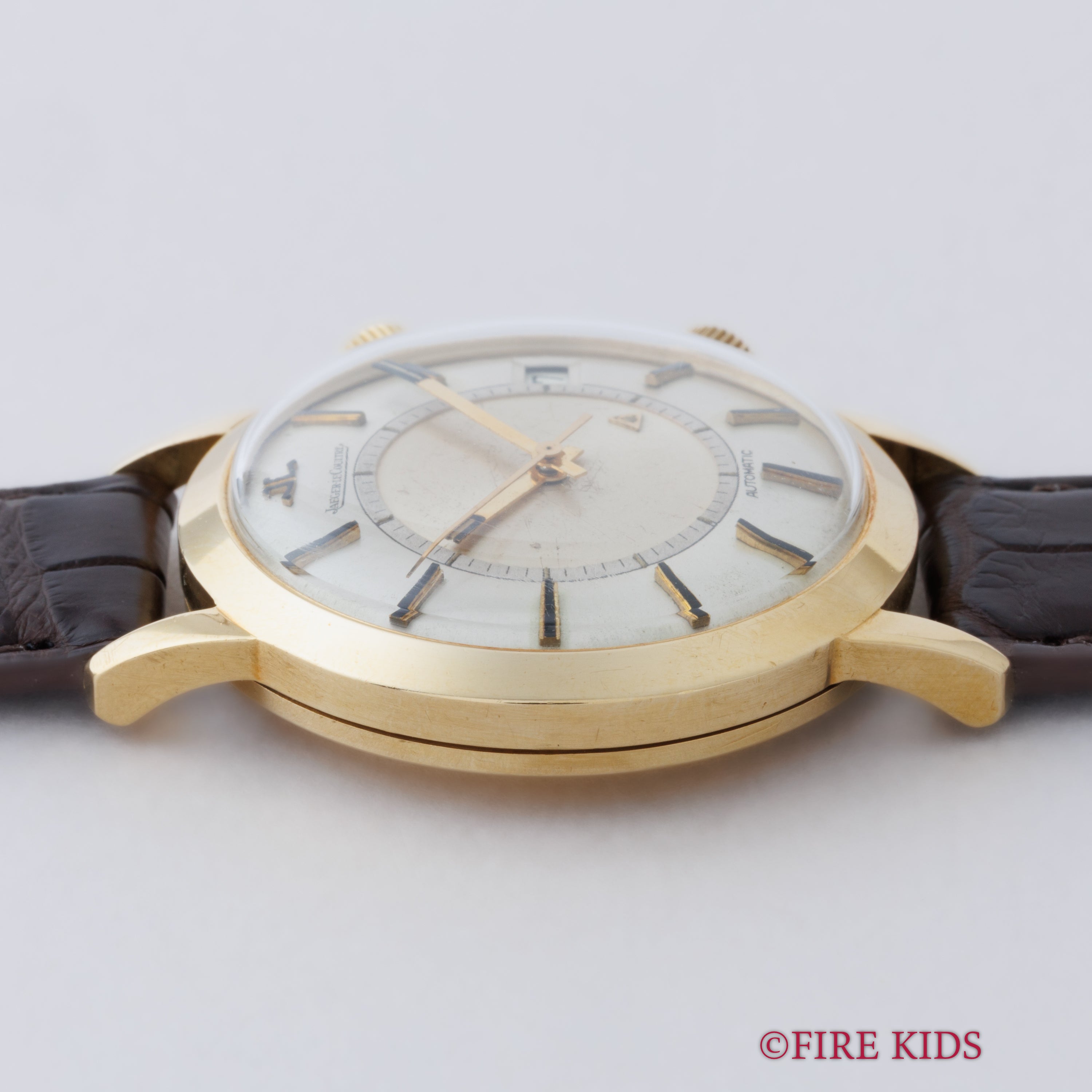 ジャガー・ルクルト 18金無垢イエローゴールド メモボックス 1960年代製 バンパー式オートマチック