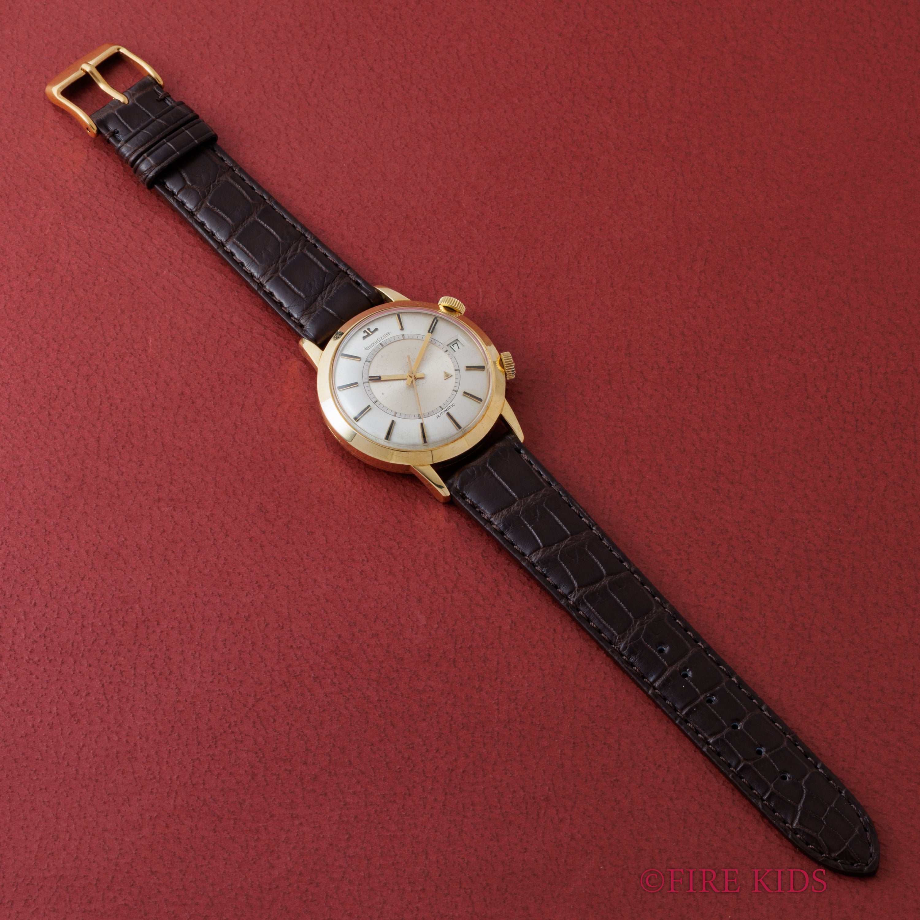 ジャガー・ルクルト 18金無垢イエローゴールド メモボックス 1960年代製 バンパー式オートマチック