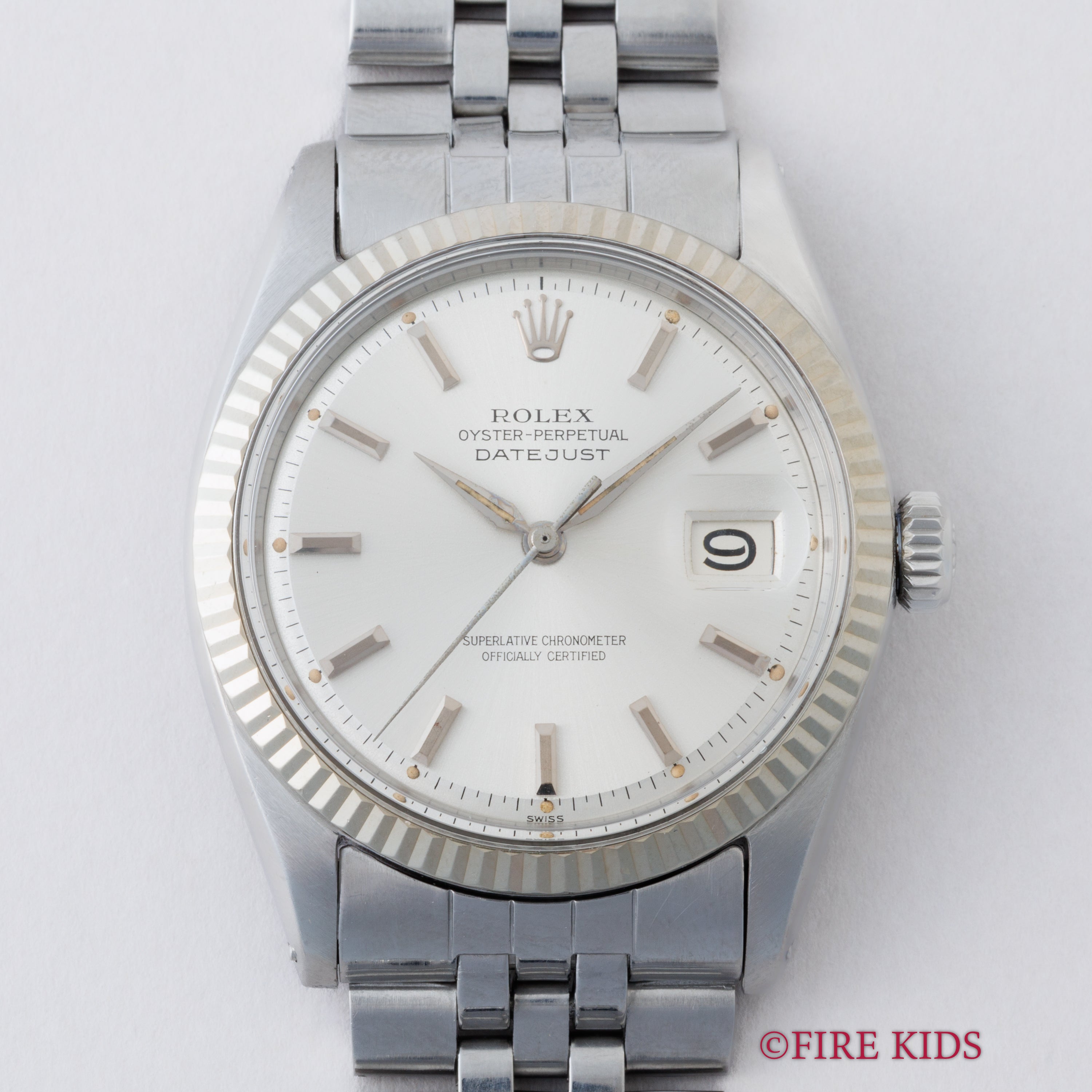 ロレックス デイトジャスト アルファハンド 自動巻き 1963年製 Ref.1601 Cal.1560 ホワイトゴールドベゼル