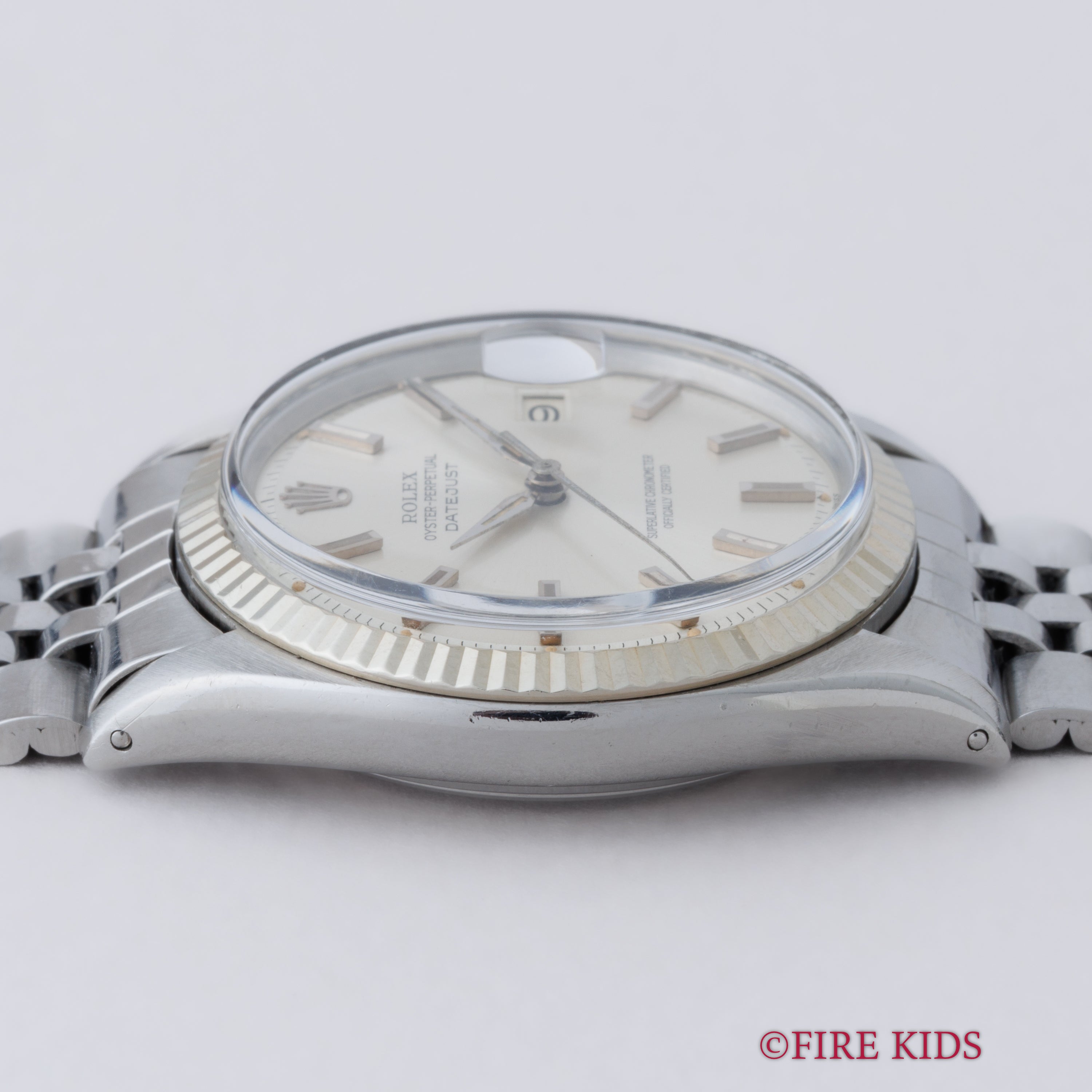 ロレックス デイトジャスト アルファハンド 自動巻き 1963年製 Ref.1601 Cal.1560 ホワイトゴールドベゼル