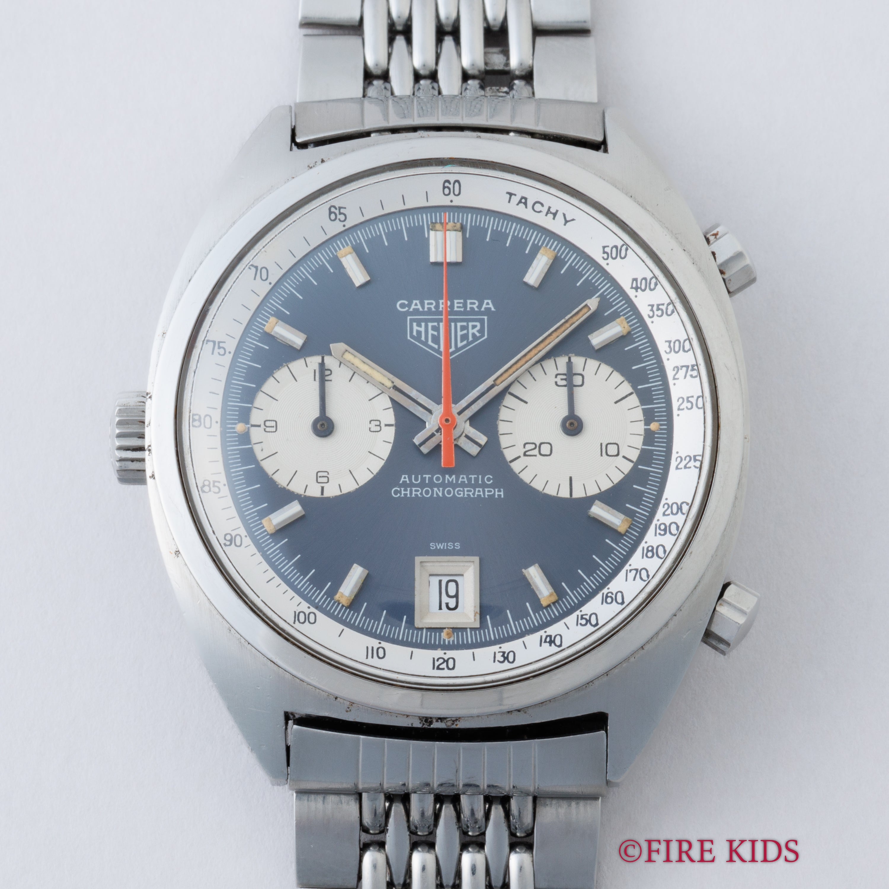 ホイヤー カレラ クロノマチック 1970年代製 自動巻クロノグラフ Cal.12 Ref.1153 純正ブレス