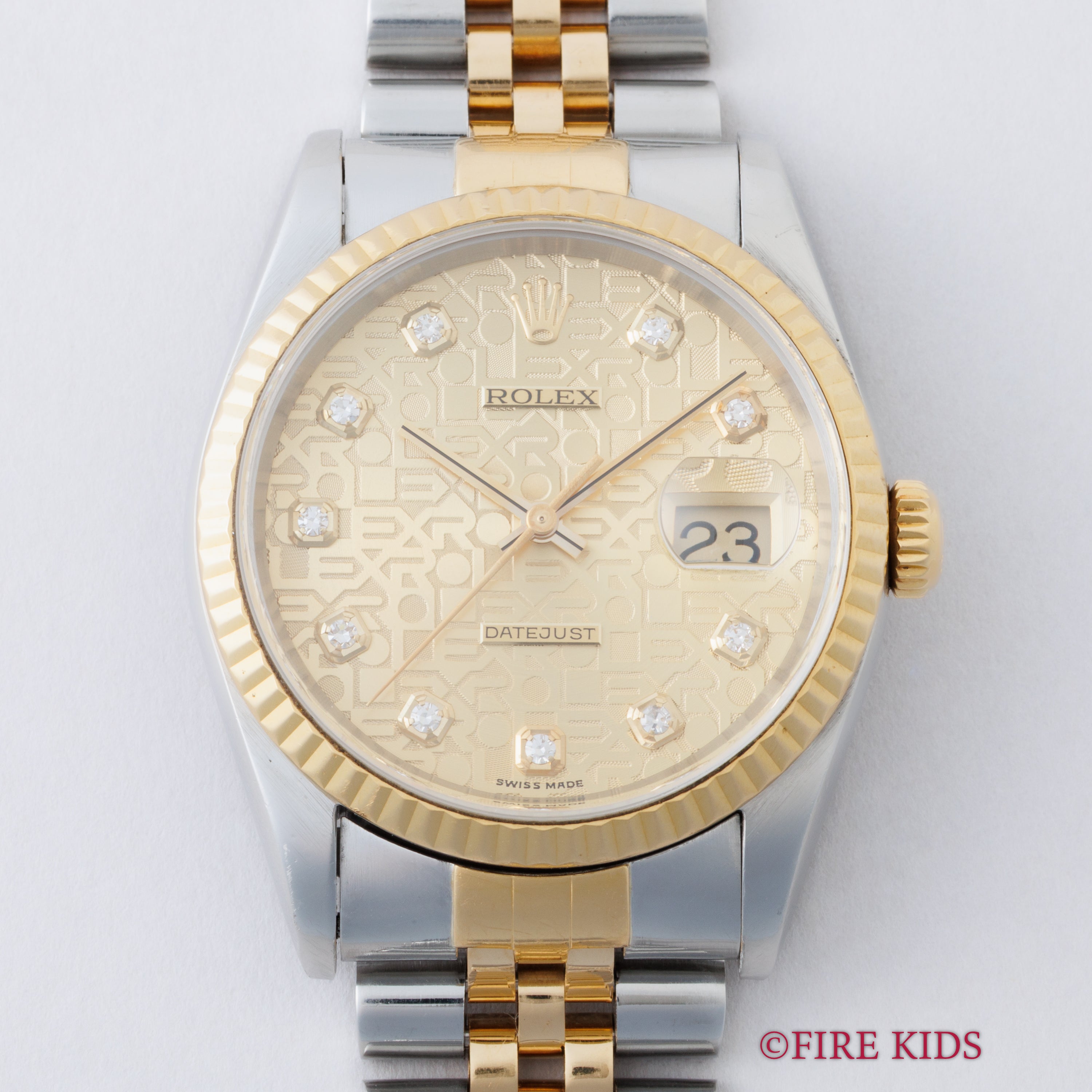 ロレックス デイトジャスト Ref.16233G 10Pダイヤホリコンダイヤル 1997年製