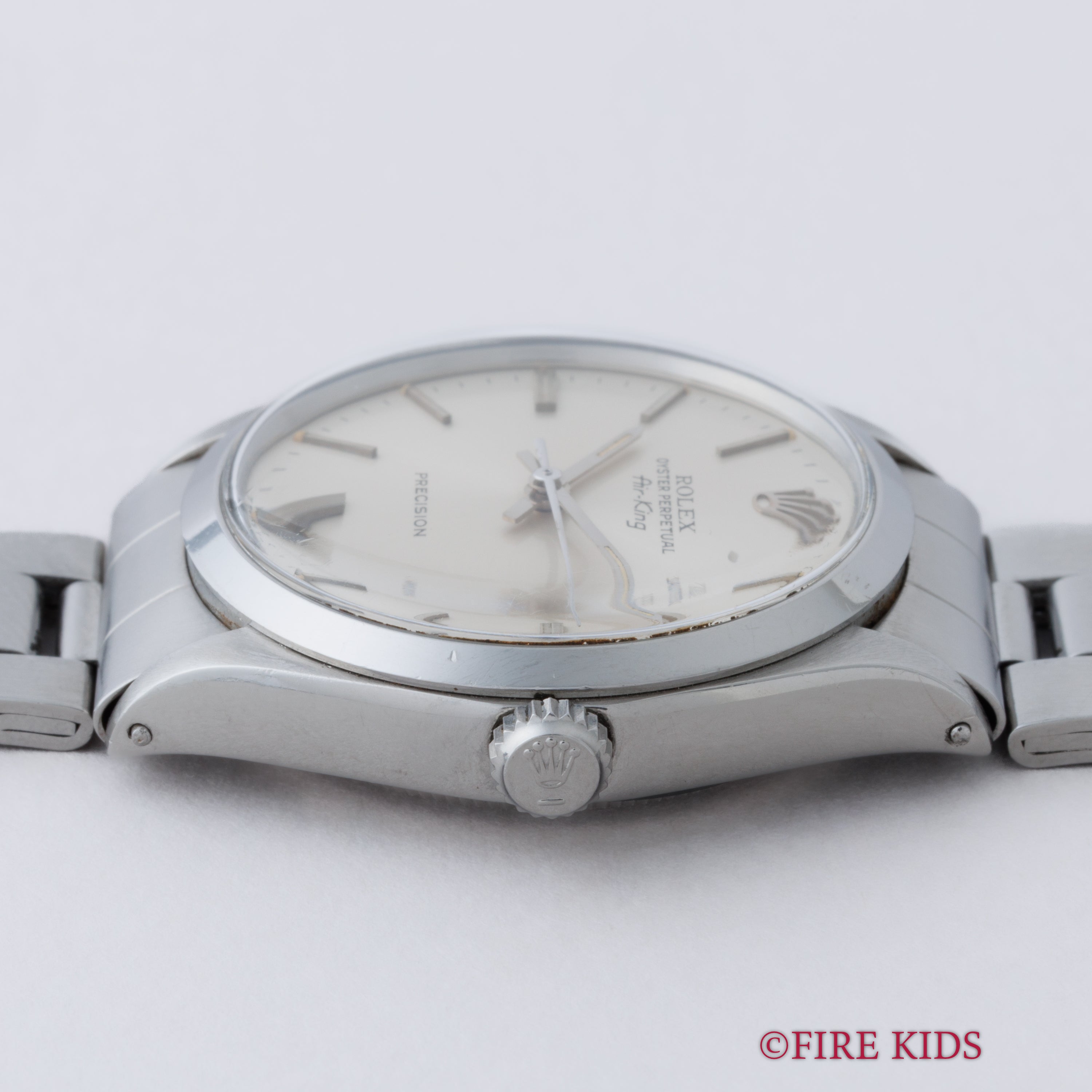 ロレックス エアキング 1972年製 Ref.5500 シルバーダイヤル 純正巻きオイスターブレス