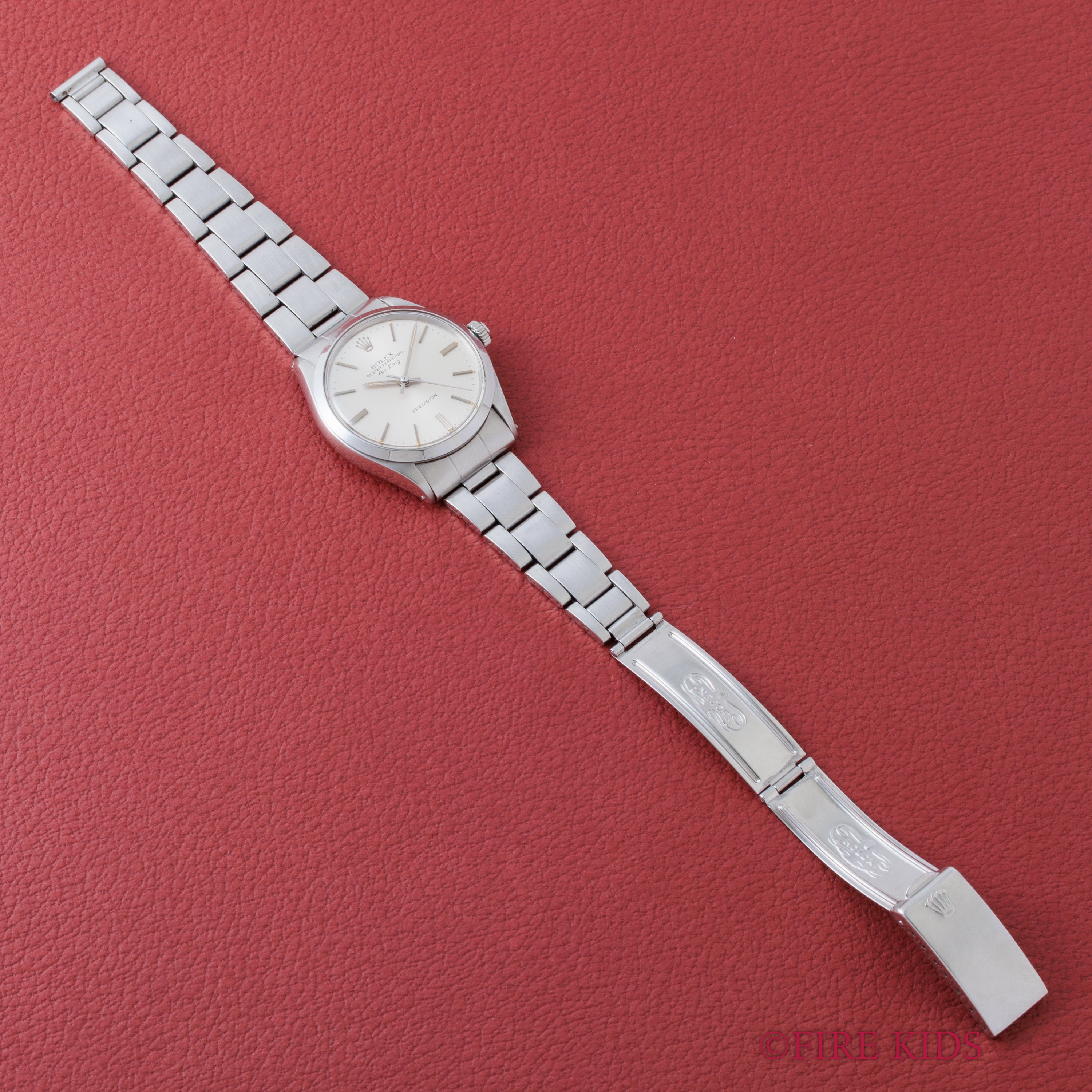 ロレックス エアキング 1972年製 Ref.5500 シルバーダイヤル 純正巻きオイスターブレス