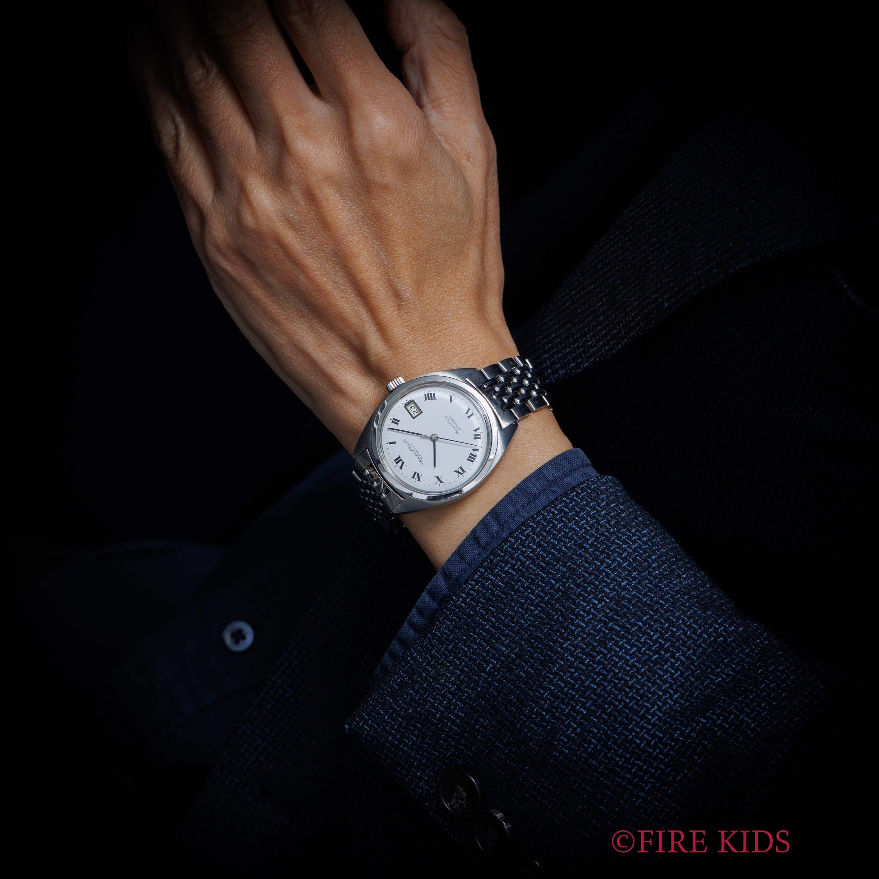 IWC ヨットクラブ Ref.811AD 1968年製 ペラトン式自動巻き Cal.8541ホワイトローマン 純正ゲイフレアーブレス