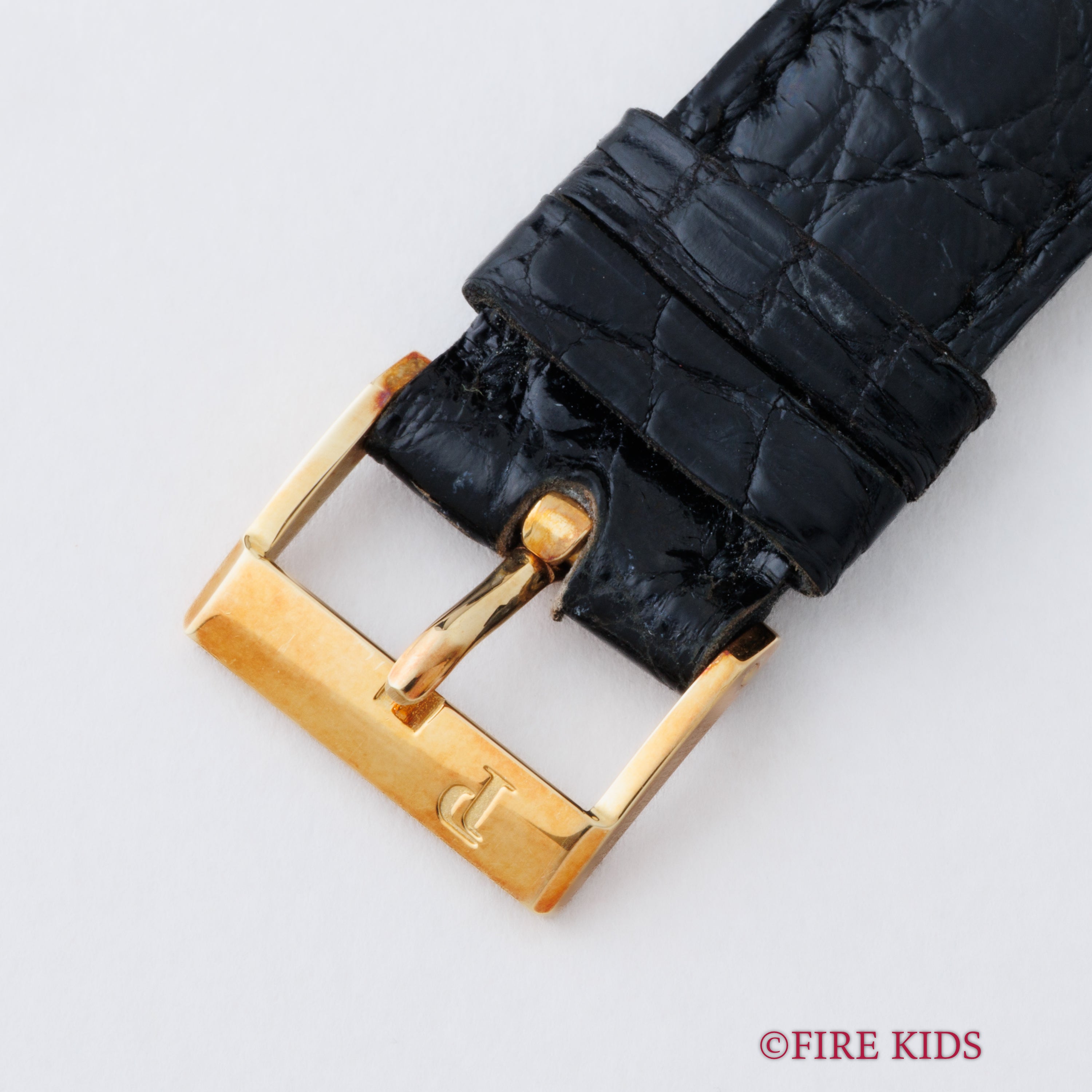 ピアジェ グベナー 18金無垢 トリプルカレンダー 1990年代製 自動巻き Cal.8535 Ref.15959 N.O.S 箱、ギャラ、タグ、尾錠、革ベルト付