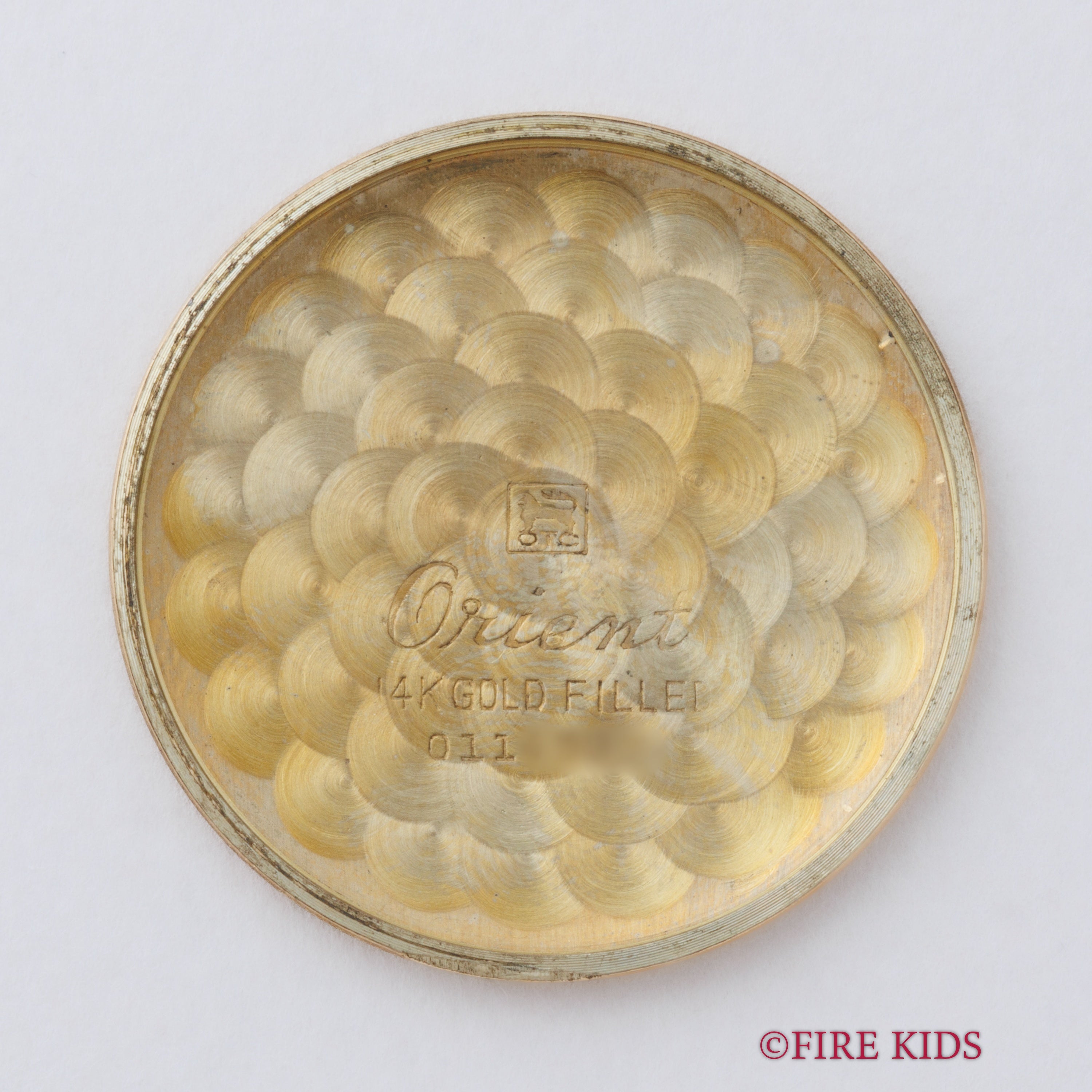 オリエント グランプリオリエント 1960年代製 14金張りケース 手巻き 変わり文字盤 純正尾錠、革ベルト、タグ付き 美品