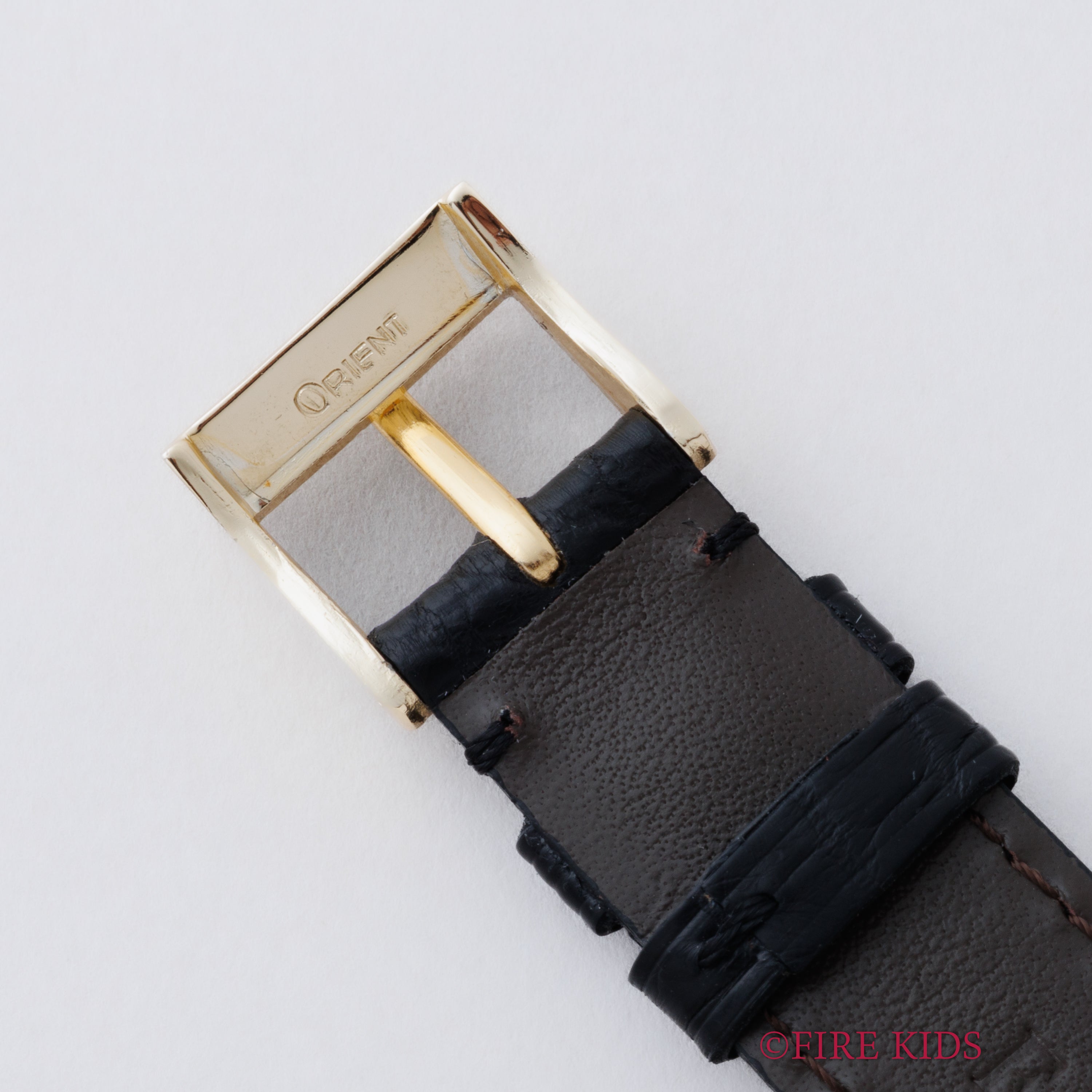 オリエント グランプリオリエント 1960年代製 14金張りケース 手巻き 変わり文字盤 純正尾錠、革ベルト、タグ付き 美品