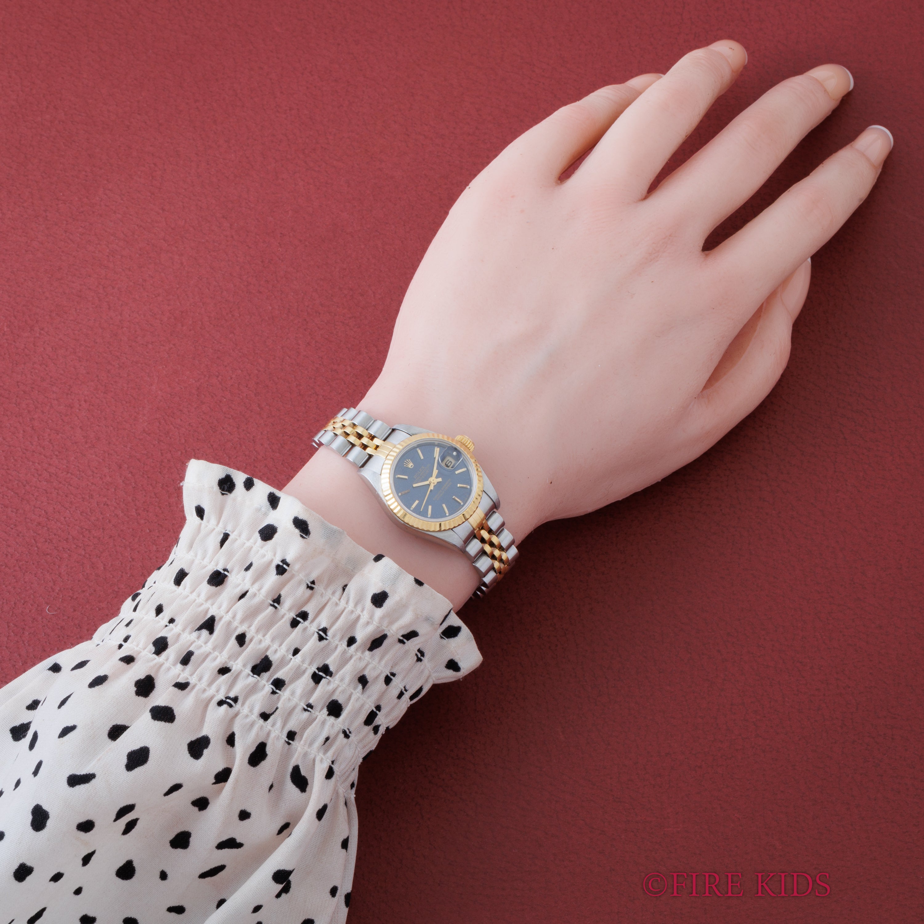 ロレックス デイトジャスト 自動巻き 1996年製 レディース コンビ Ref.69173 ブルーダイヤル