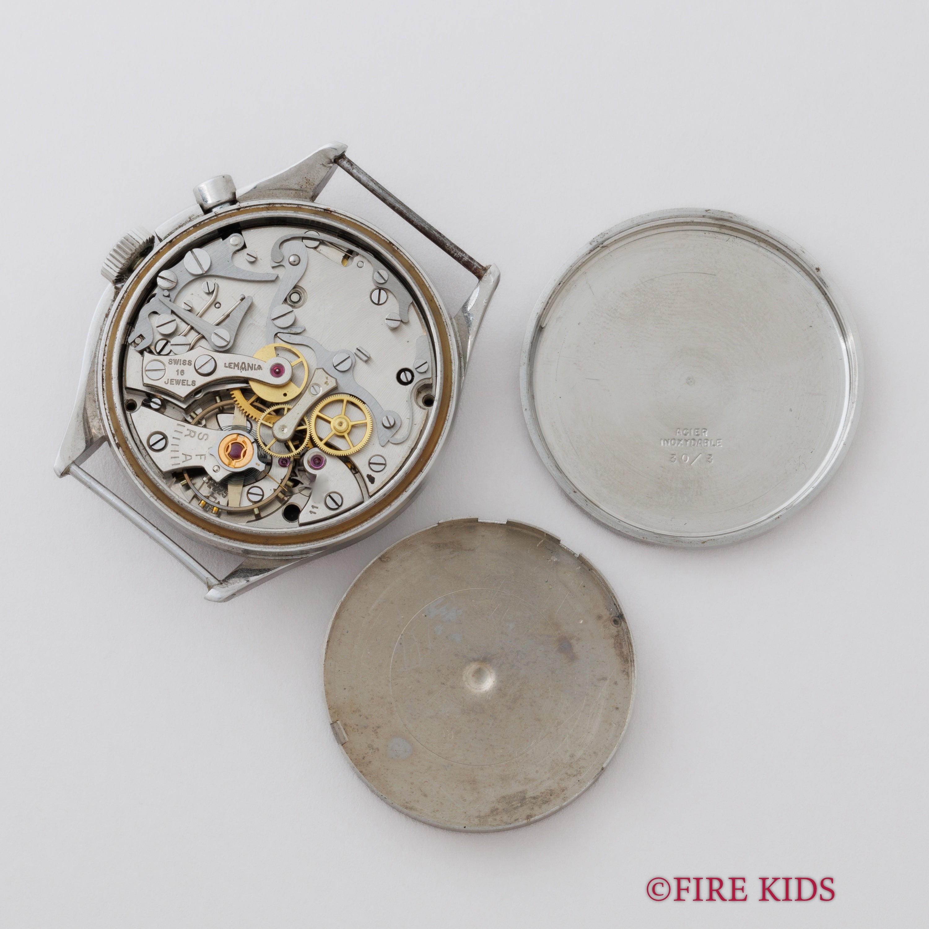 レマニア スウェーデン軍 ワンプッシュクロノ TG195 1958年支給品