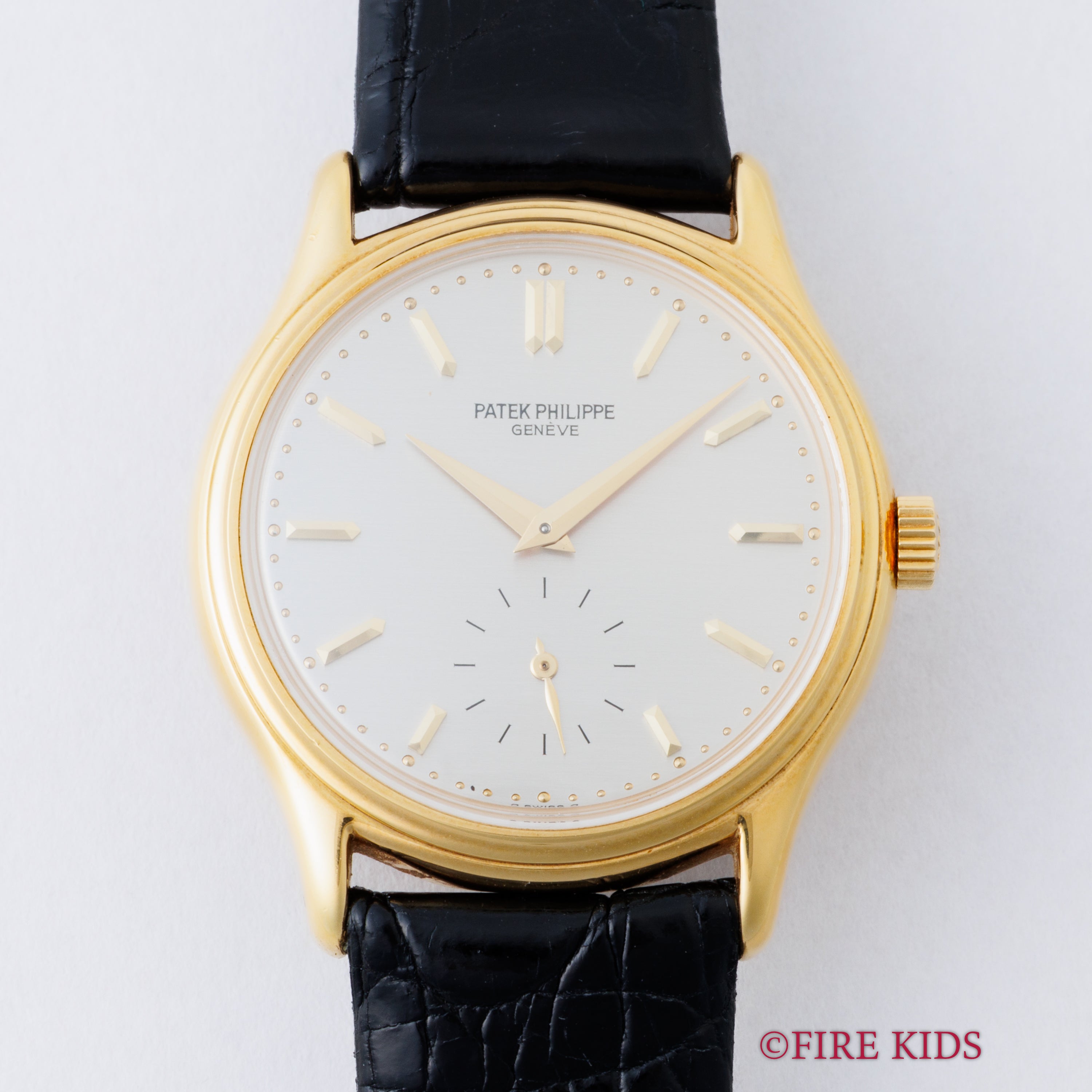 パテック・フィリップ カラトラバ 1990年代製 Ref.3923J Cal.215 純正18金尾錠