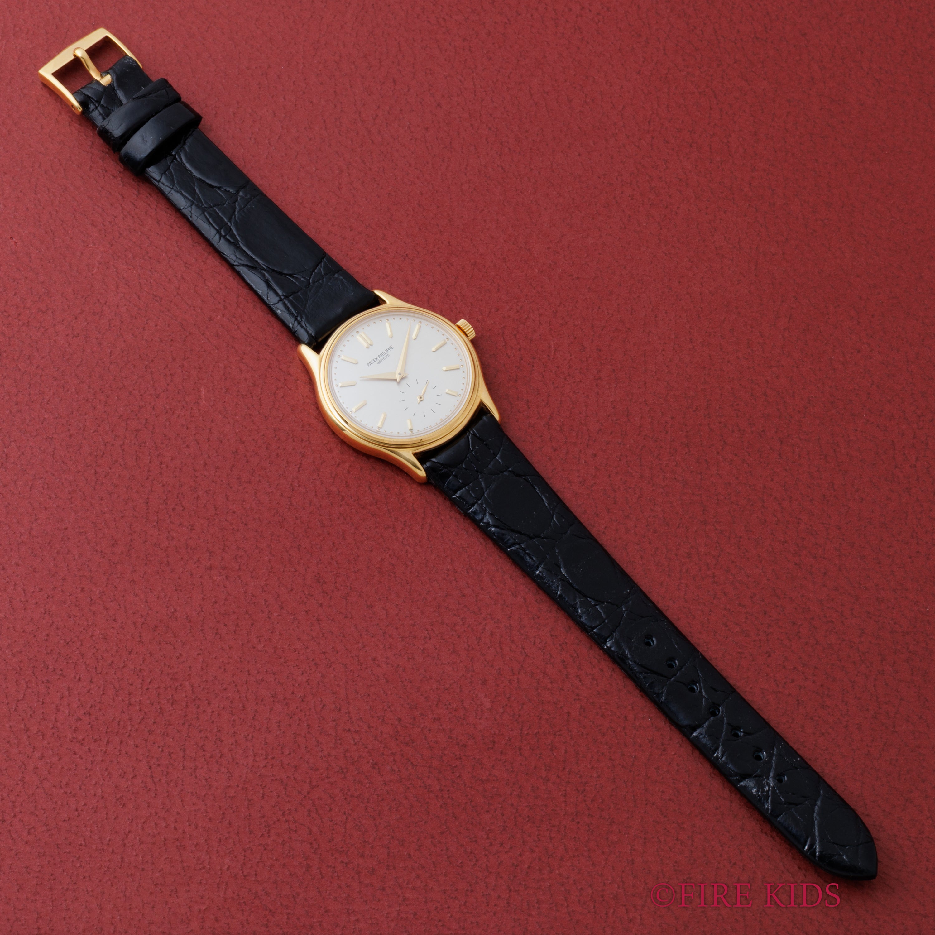 パテック・フィリップ カラトラバ 1990年代製 Ref.3923J Cal.215 純正18金尾錠