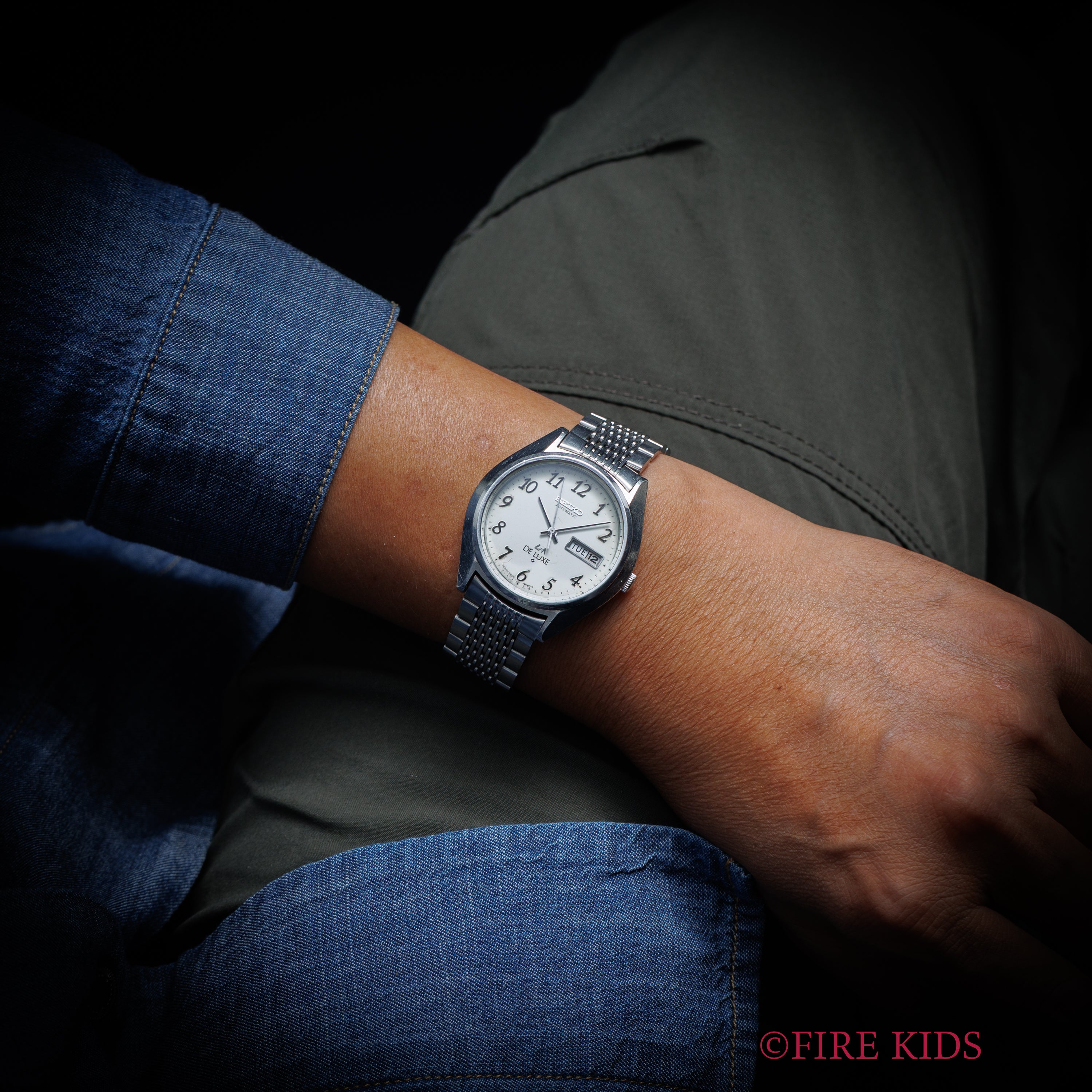 セイコー ロードマチック デラックス 1976年製 アラビアダイヤル 自動巻 純正ブレス