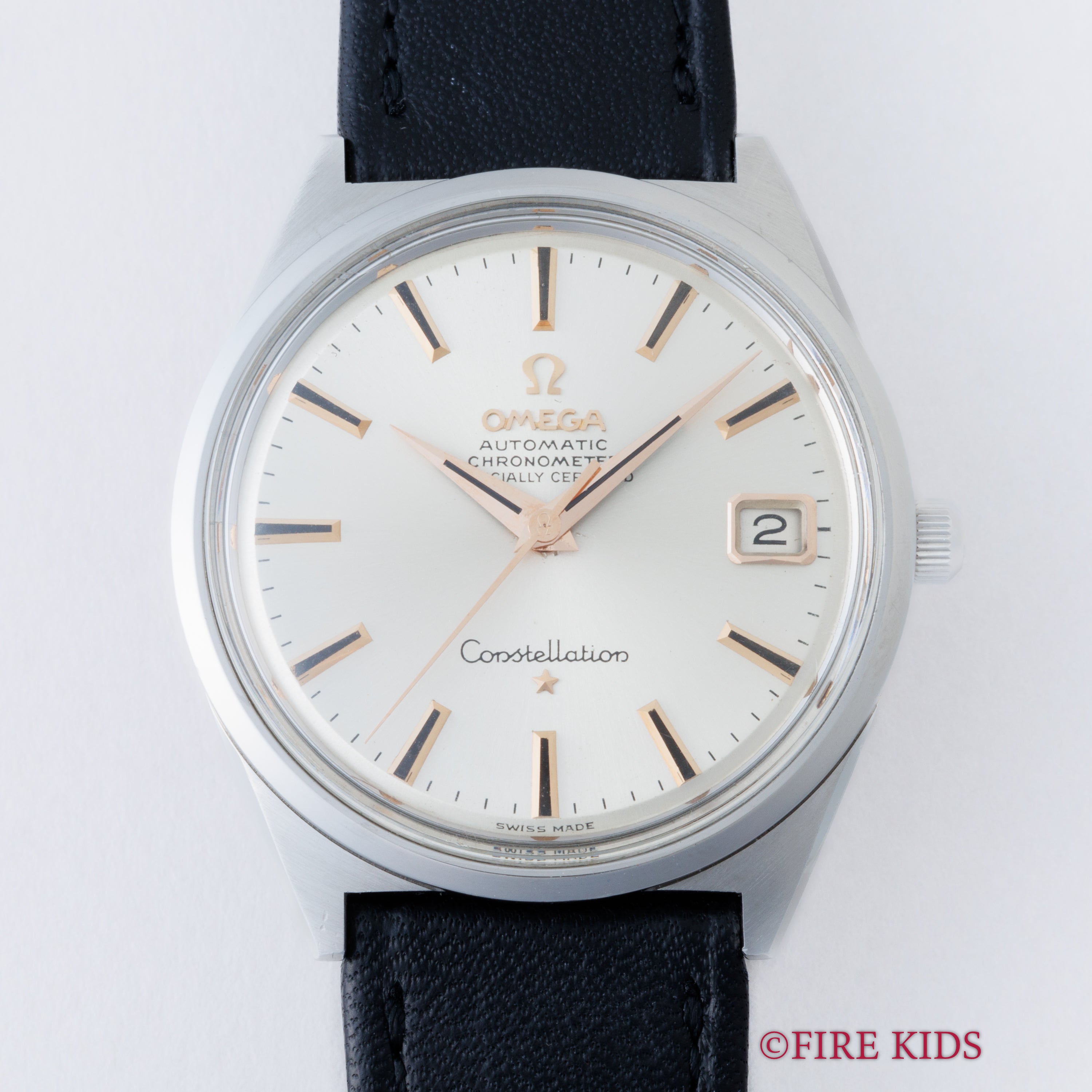 OMEGA コンステレーション 1969年製 Ref.168.0015トノーケース 純正革ベルト、箱付き