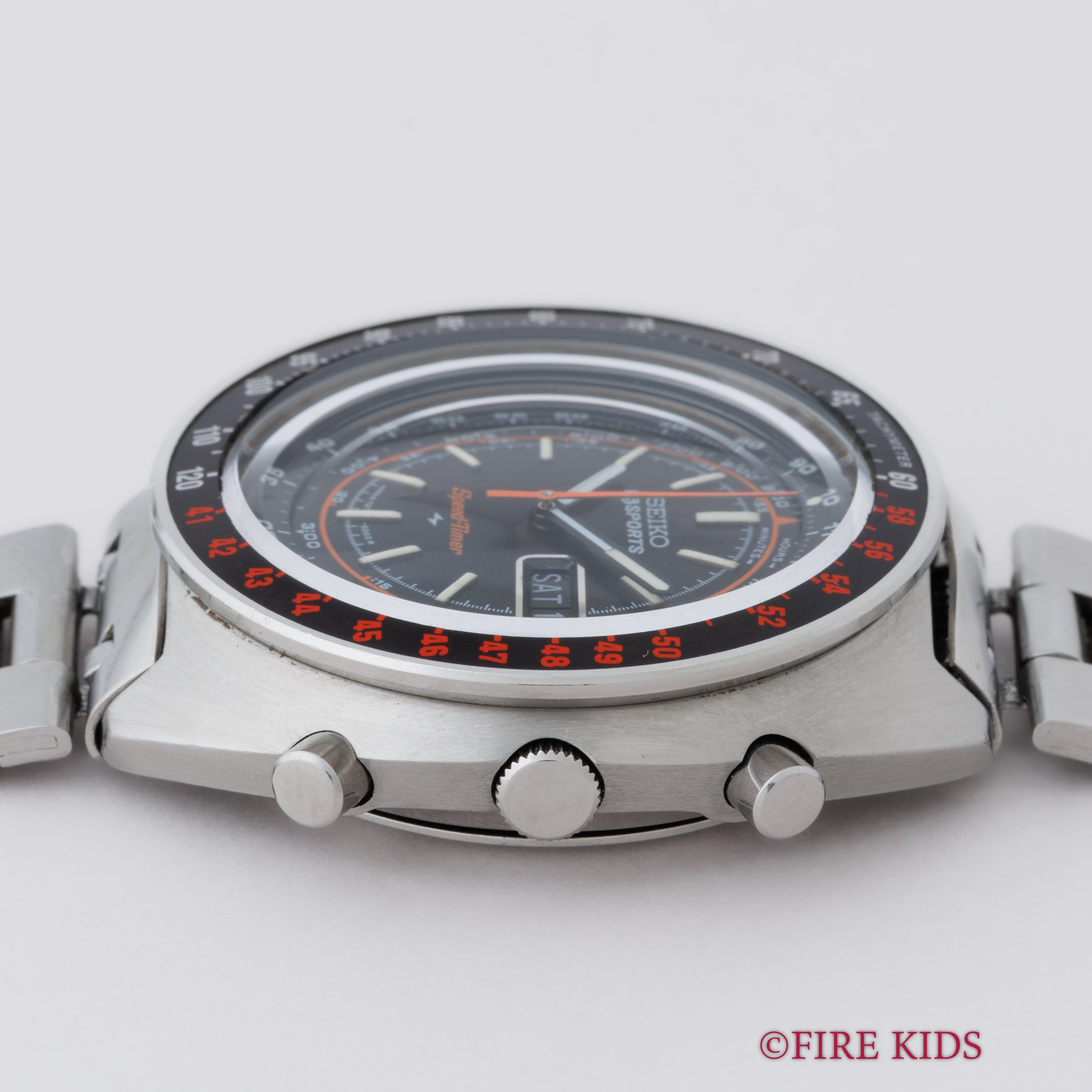 セイコー 5スポーツ スピードタイマー ラリーメーター 1971年製 Ref.7017-6050 自動巻クロノグラフ 純正ブレス