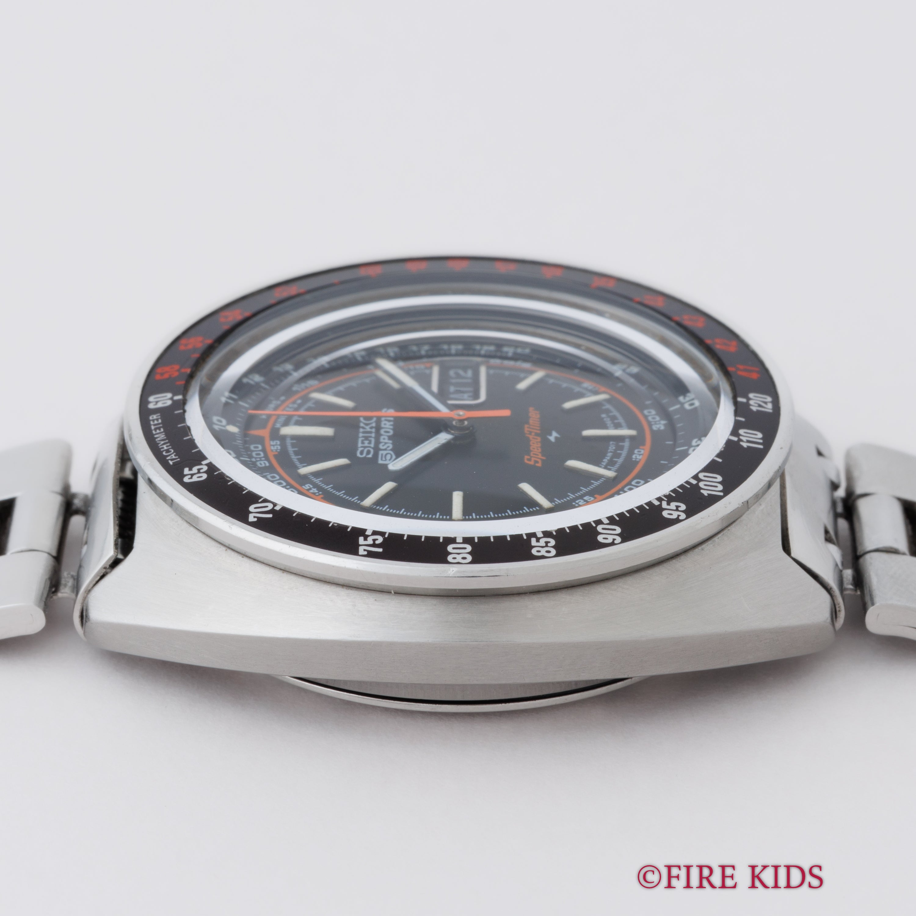 セイコー 5スポーツ スピードタイマー ラリーメーター 1971年製 Ref.7017-6050 自動巻クロノグラフ 純正ブレス