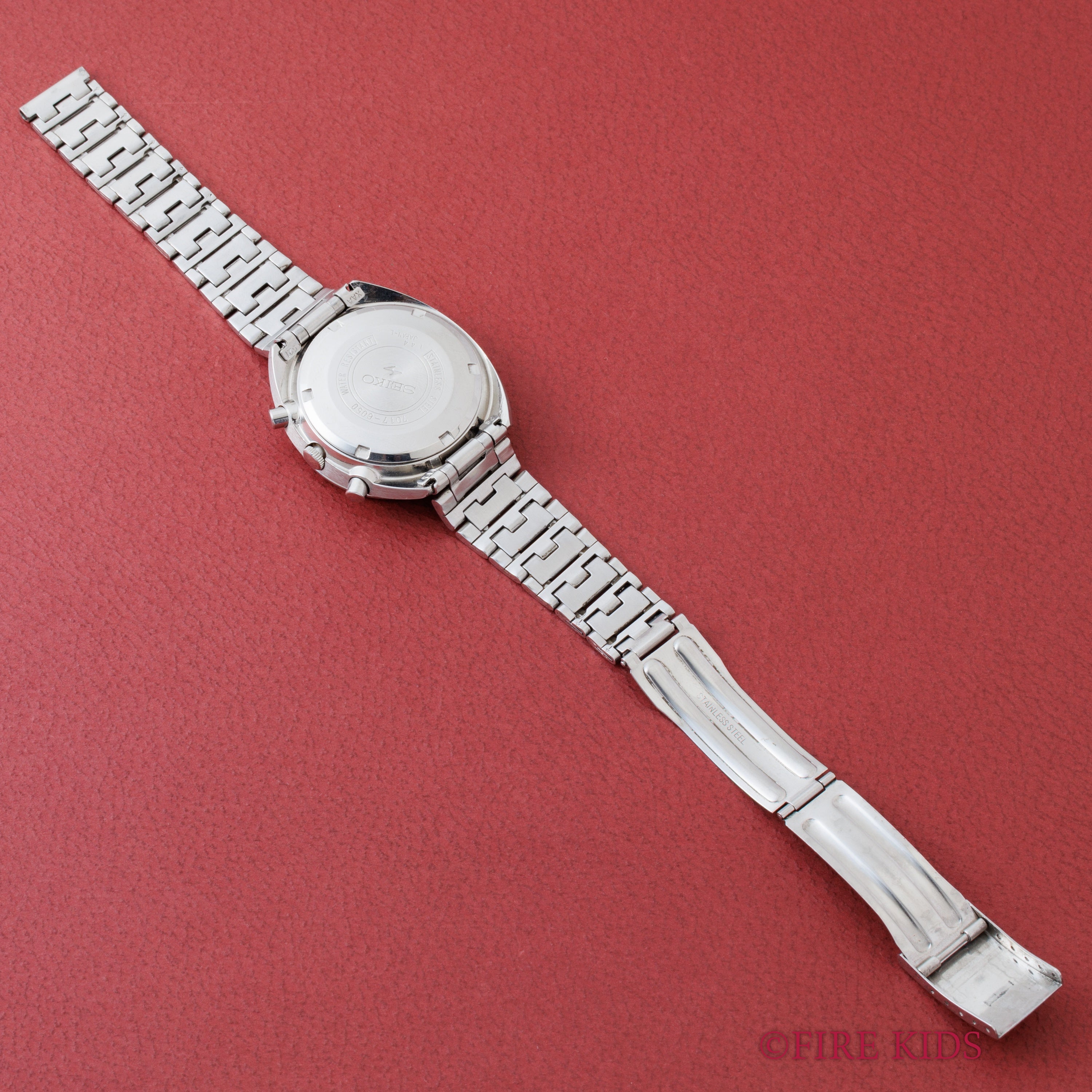 セイコー 5スポーツ スピードタイマー ラリーメーター 1971年製 Ref.7017-6050 自動巻クロノグラフ 純正ブレス