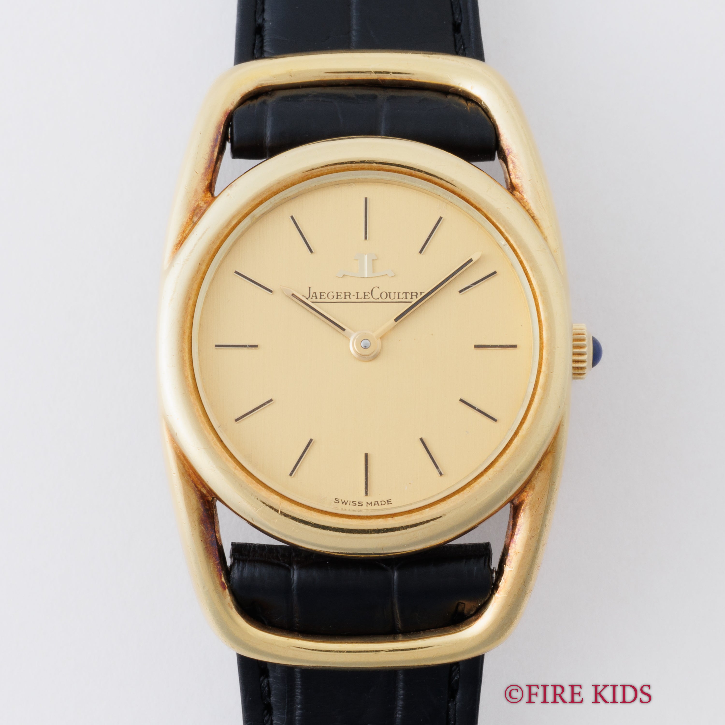 ジャガールクルト エトリエ 18金無垢 1970年代製 Ref.9109.21 シャンパンダイヤル 手巻き 箱付き