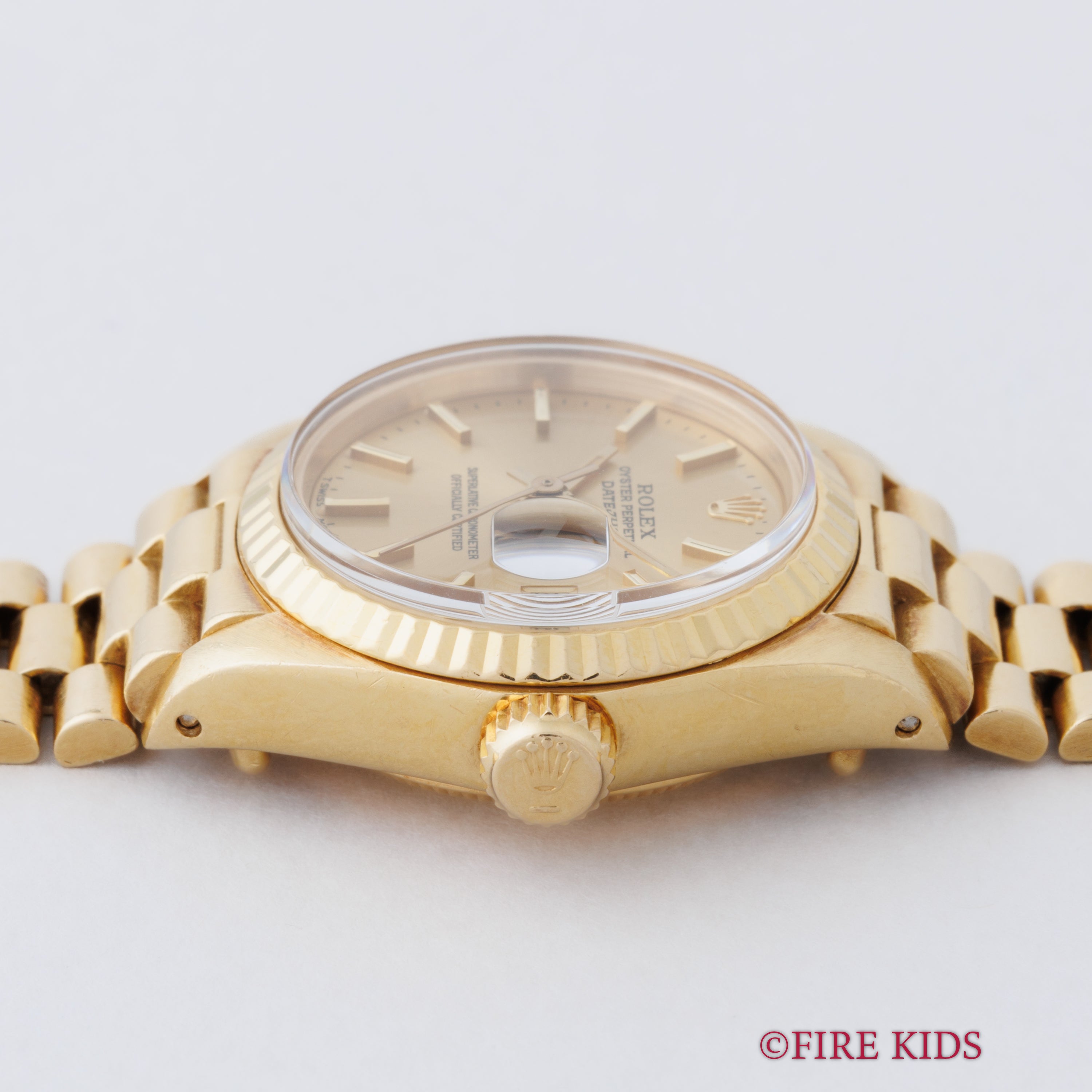 ロレックス 18金無垢レディースデイトジャスト 1978年製 Ref.6917 純正金無垢ブレス