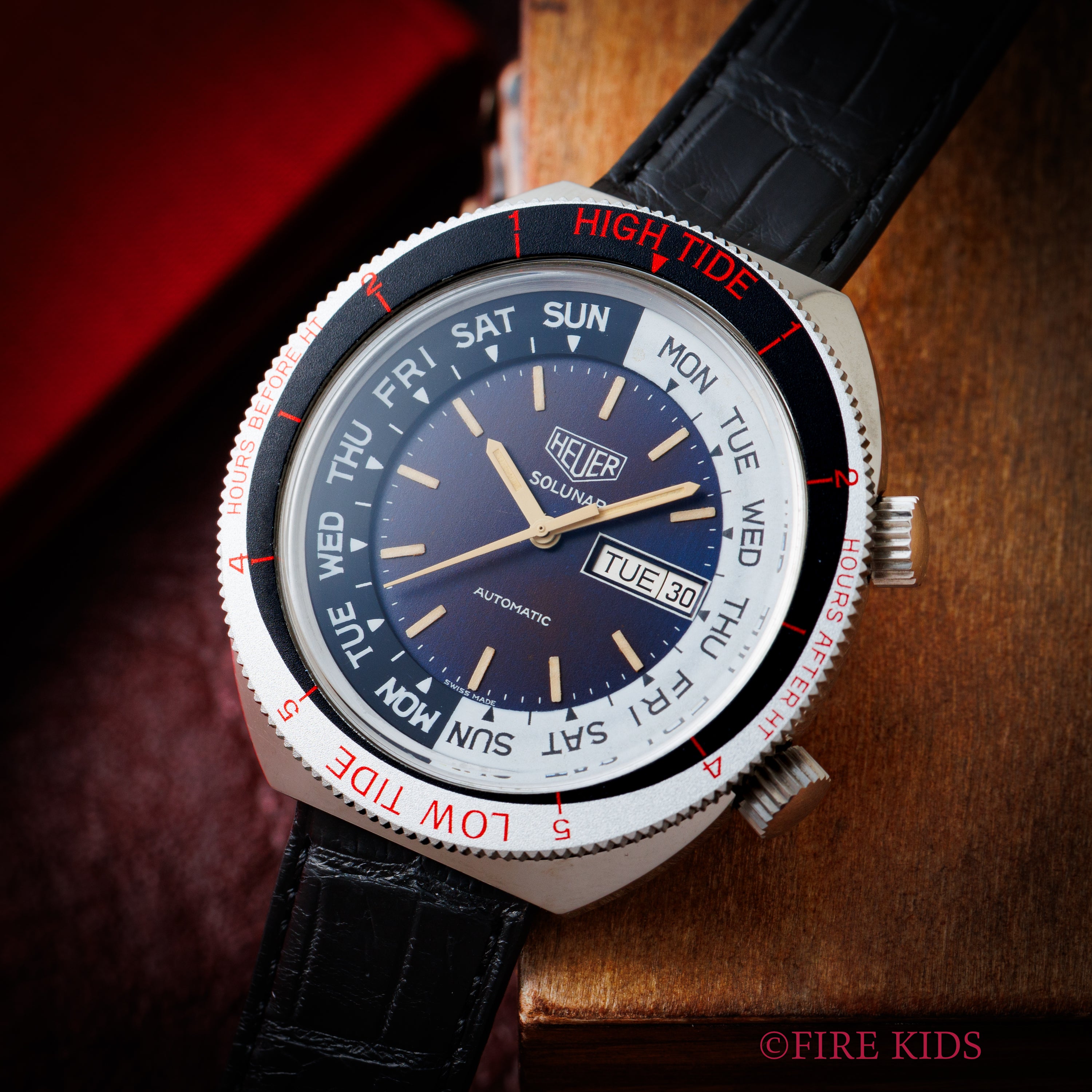 ホイヤー ソルナール2ndモデル Ref.279.603 2週間ベゼル 1970年代半ば~後半製 自動巻き