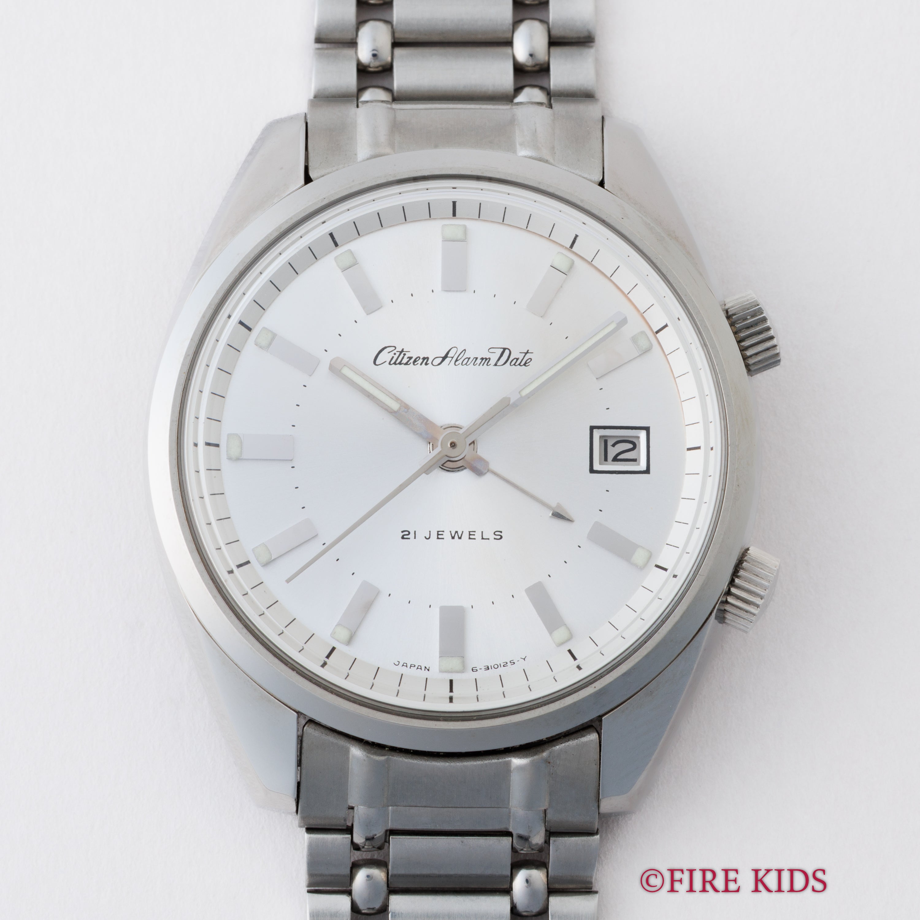 シチズン 1973年製 4Hアラーム 未使用美品 手巻 純正ステンレスブレス