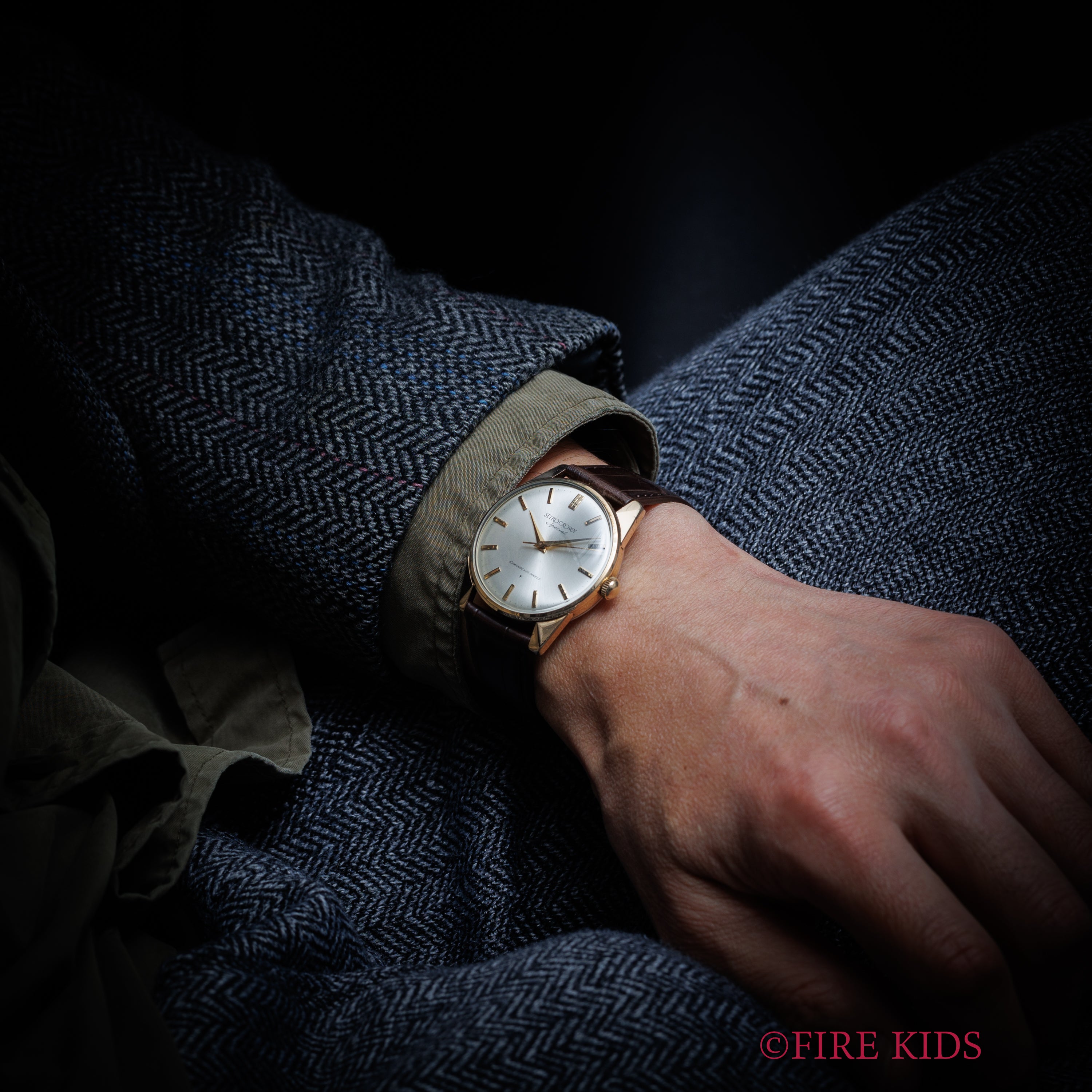 セイコー クラウンスペシャル 1964年製 金張り Ref.70299 箱付き