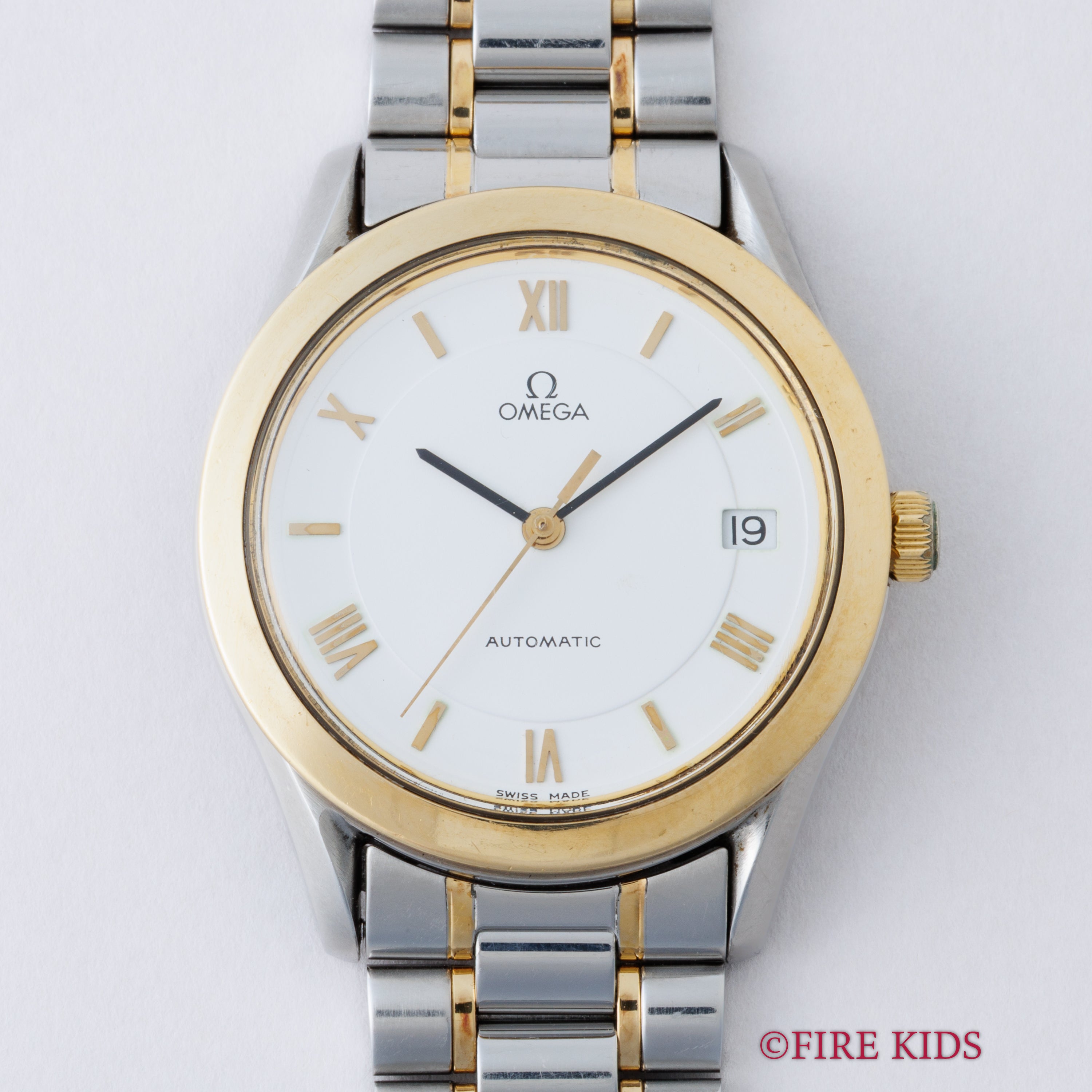 オメガ クラシック ヘリテージ 1986年製 コンビモデル 自動巻き ホワイトローマン