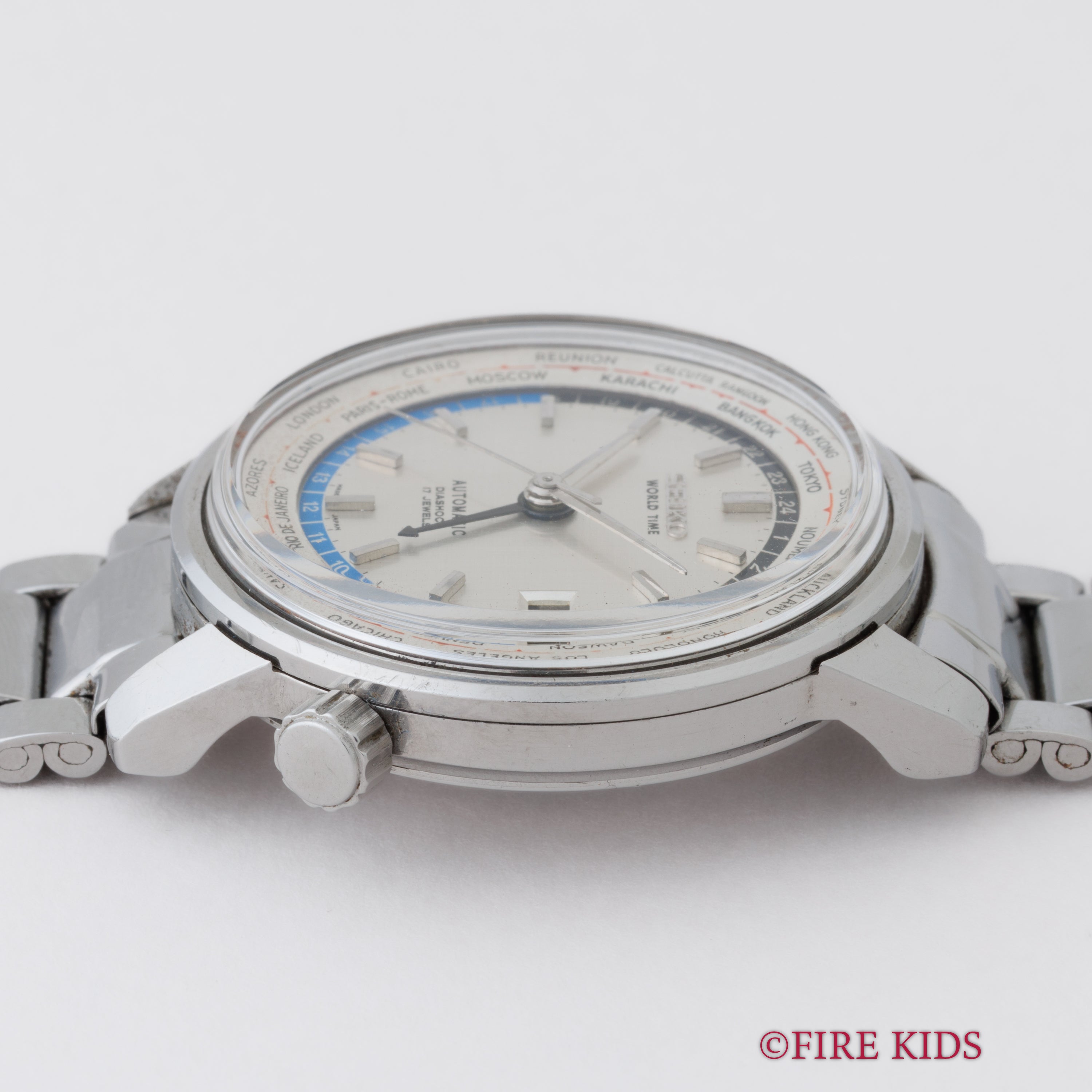 セイコー ワールドタイム ファーストモデル 1964年製 Ref.6217-7000 自動巻 ステンレスブレス