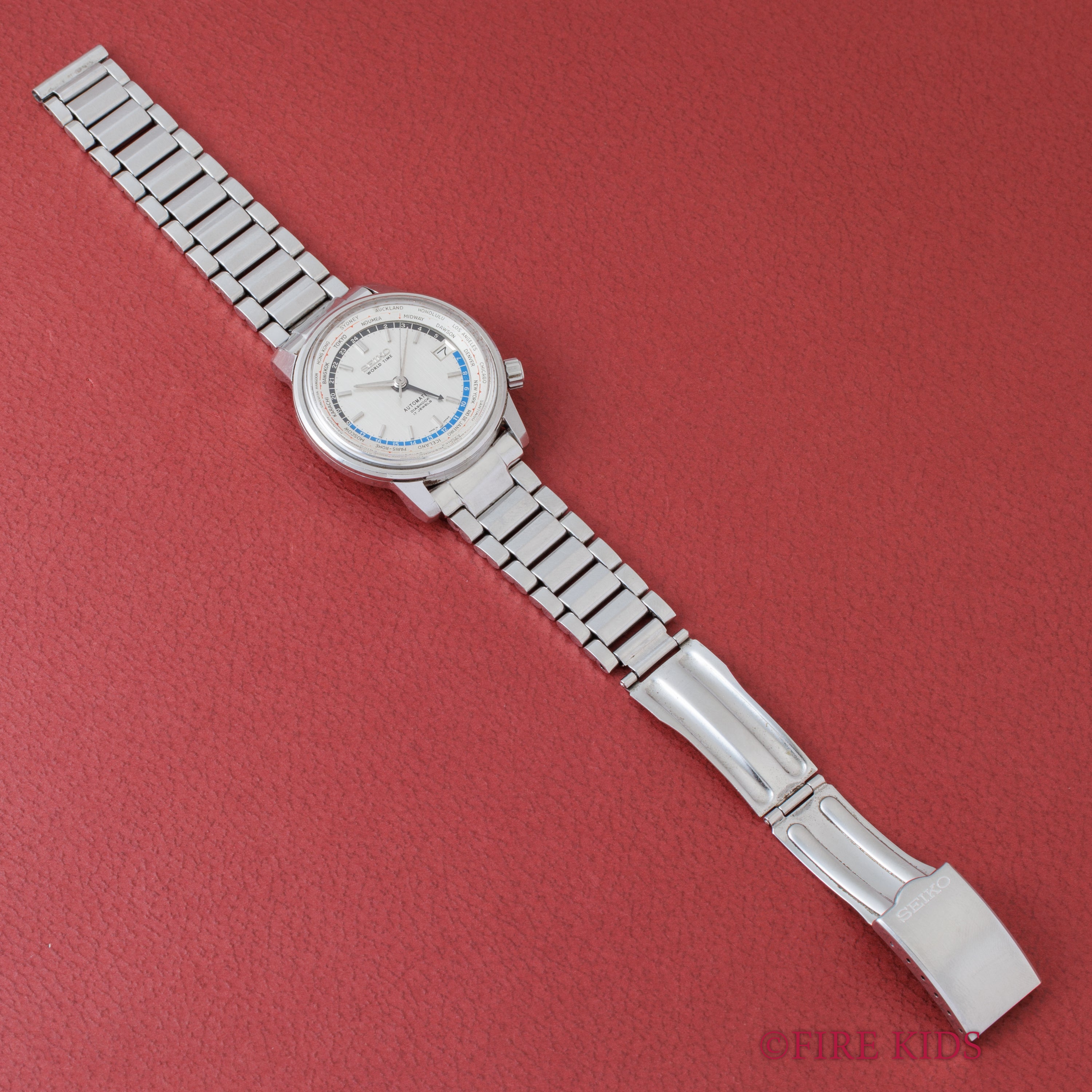セイコー ワールドタイム ファーストモデル 1964年製 Ref.6217-7000 自動巻 ステンレスブレス