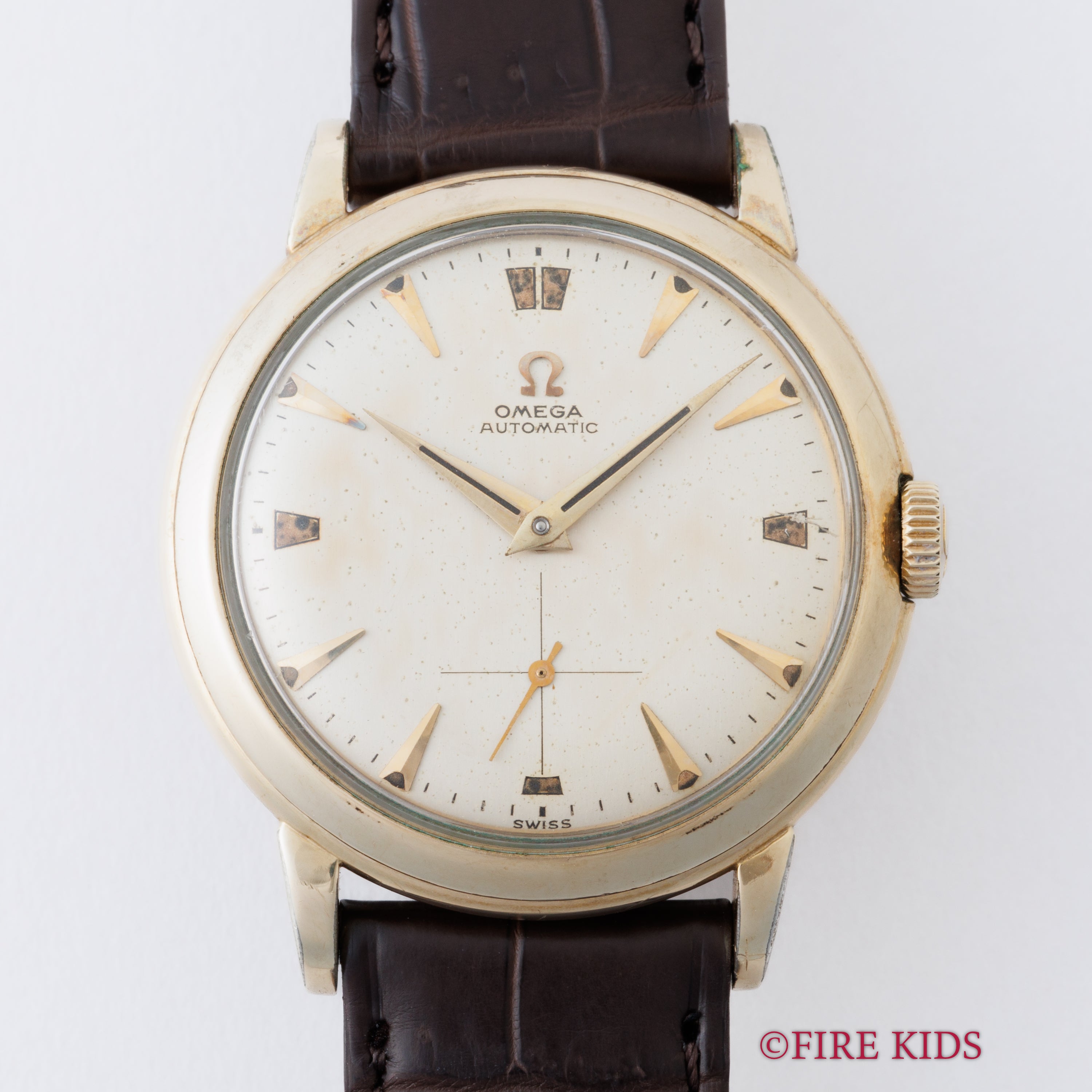 オメガ Ref.F6231 1952年製 バンパー式オートマチック Cal.344 14金張り