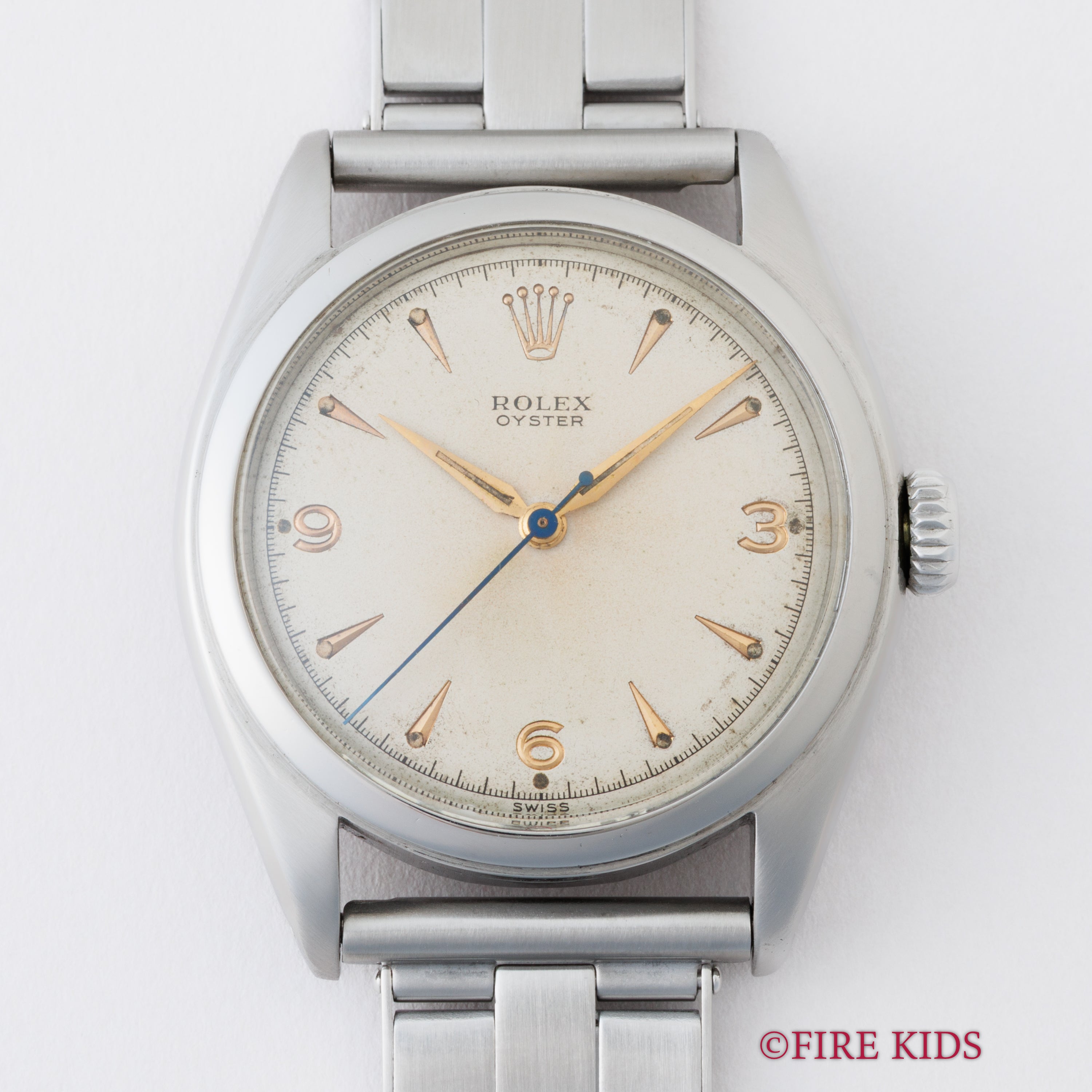 ロレックス オイスター 1953年製 Ref.6022 彫エクスプローラーダイヤル スーパーオイスターリューズ