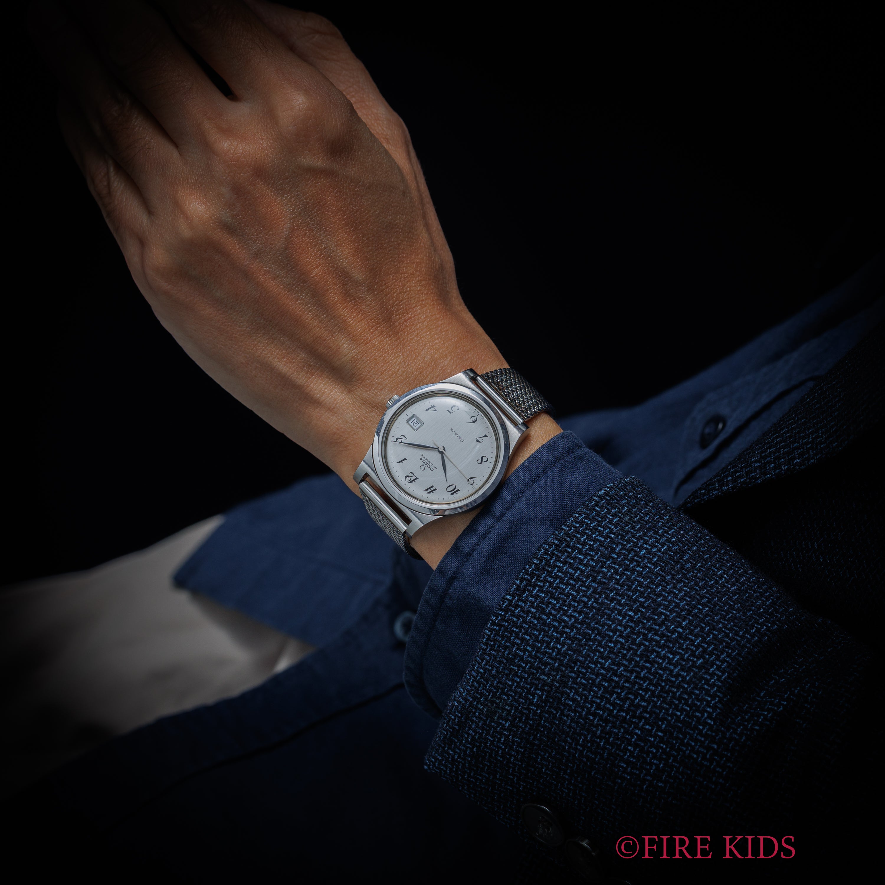 オメガ ジュネーブ オートマチック 1973年製 全アラビアダイヤル Ref.166.0168 純正ブレス付き