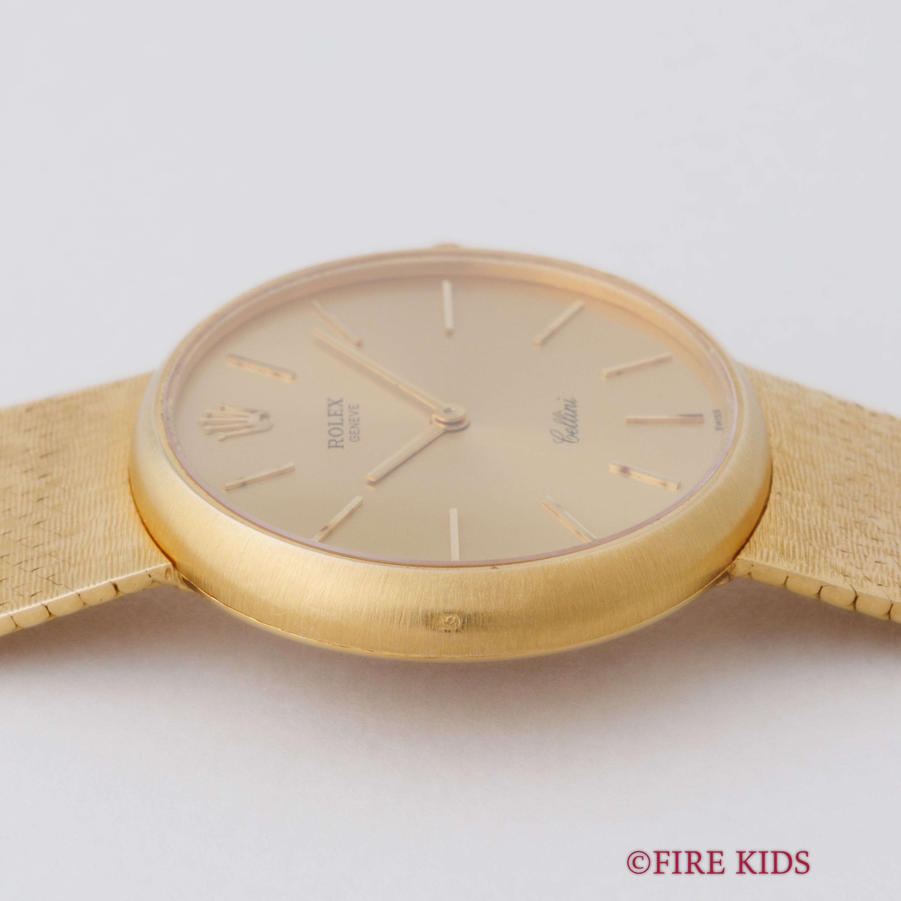 ロレックス チェリーニ 18金無垢イエローゴールドケース、ブレス付き Ref.3846 1968年製 手巻き