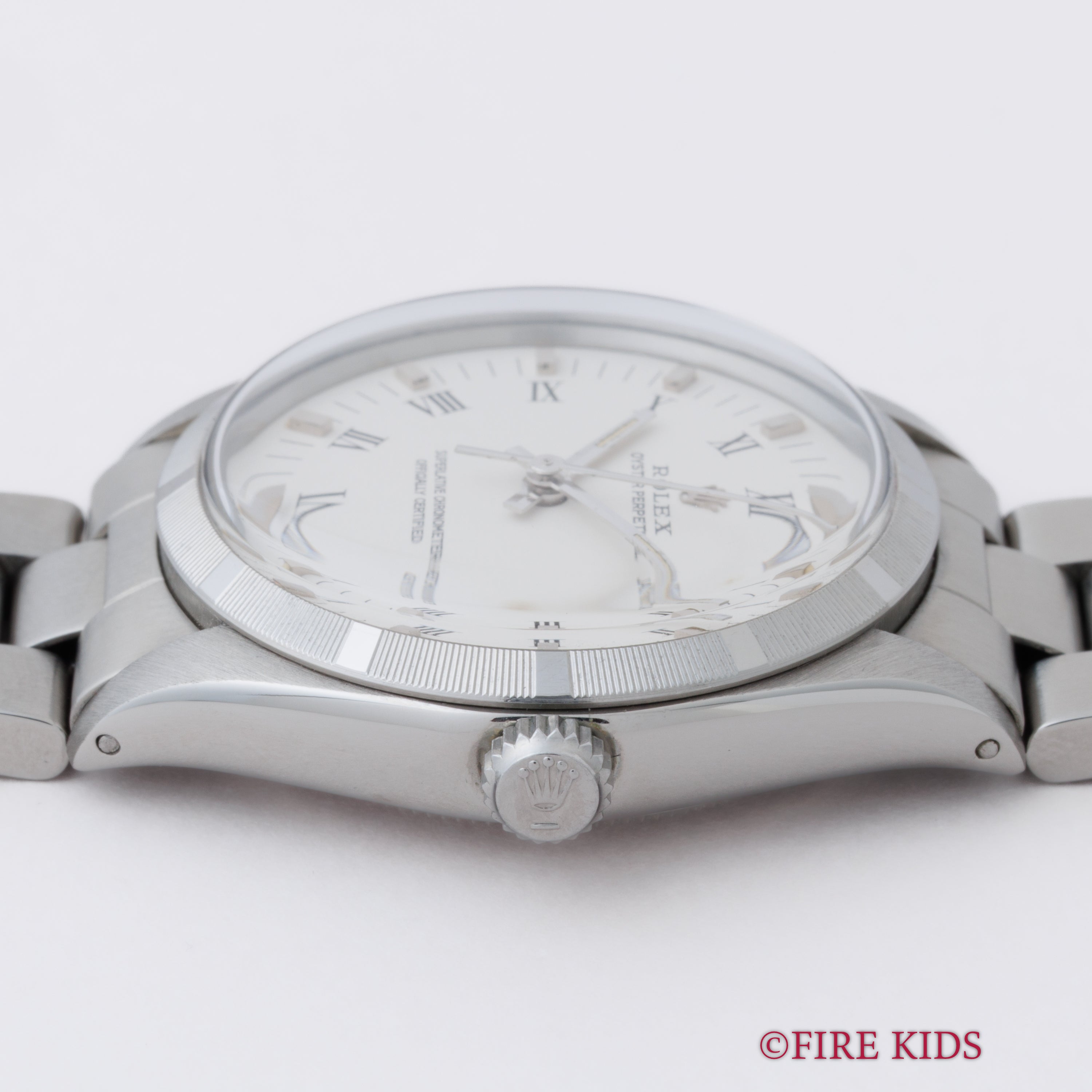 ロレックス オイスターパーペチュアル 1972年製 ファインリーエンジンターンドベゼル ホワイトローマン 自動巻き Ref.1003 Cal.1570