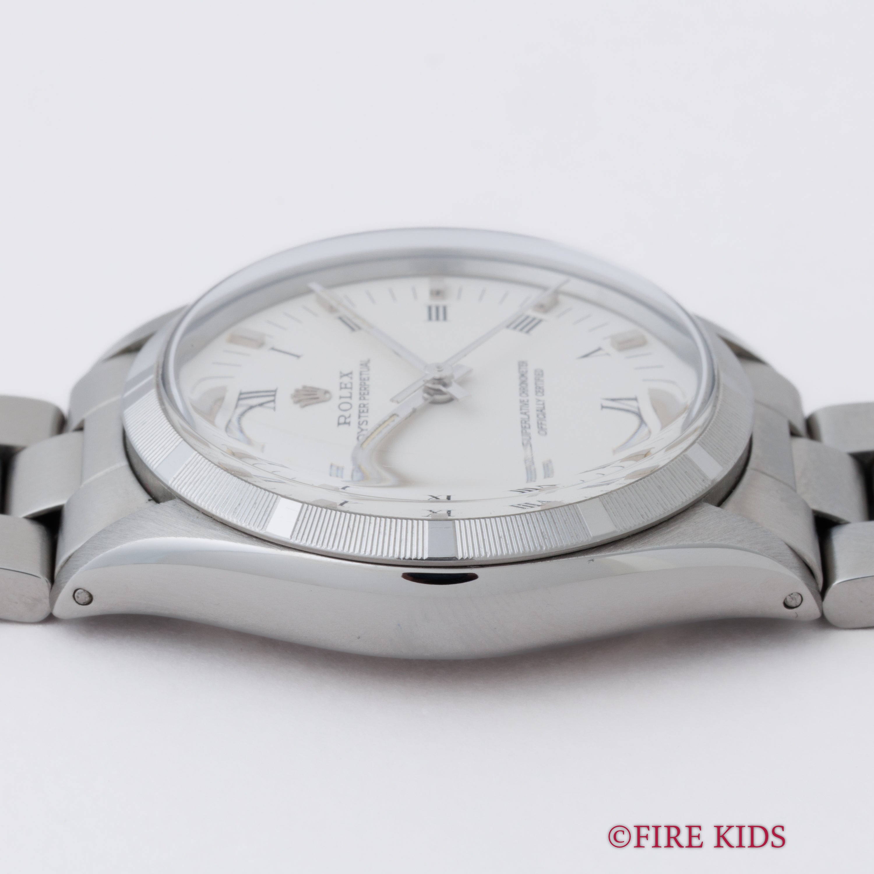 ロレックス オイスターパーペチュアル 1972年製 ファインリーエンジンターンドベゼル ホワイトローマン 自動巻き Ref.1003 Cal.1570