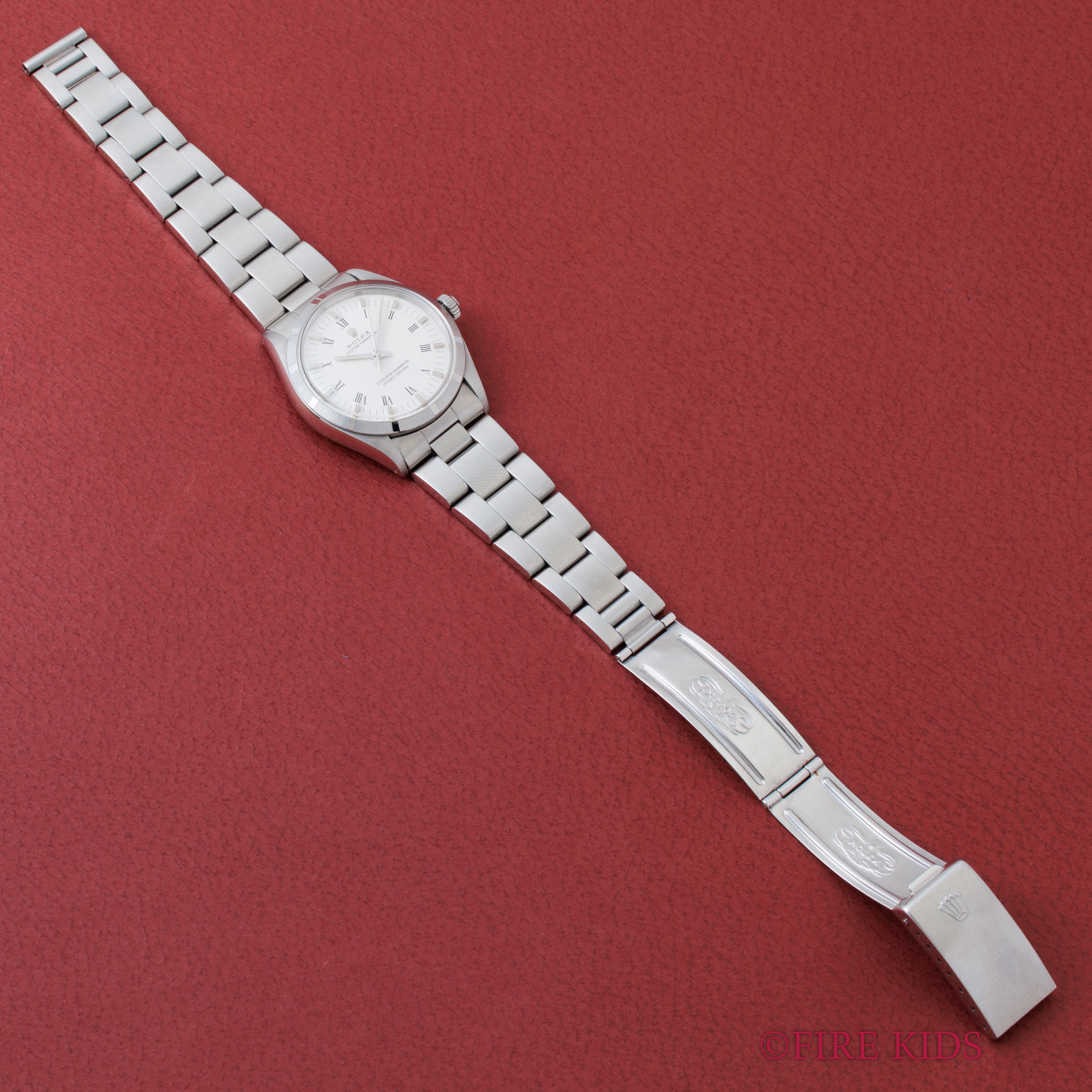 ロレックス オイスターパーペチュアル 1972年製 ファインリーエンジンターンドベゼル ホワイトローマン 自動巻き Ref.1003 Cal.1570