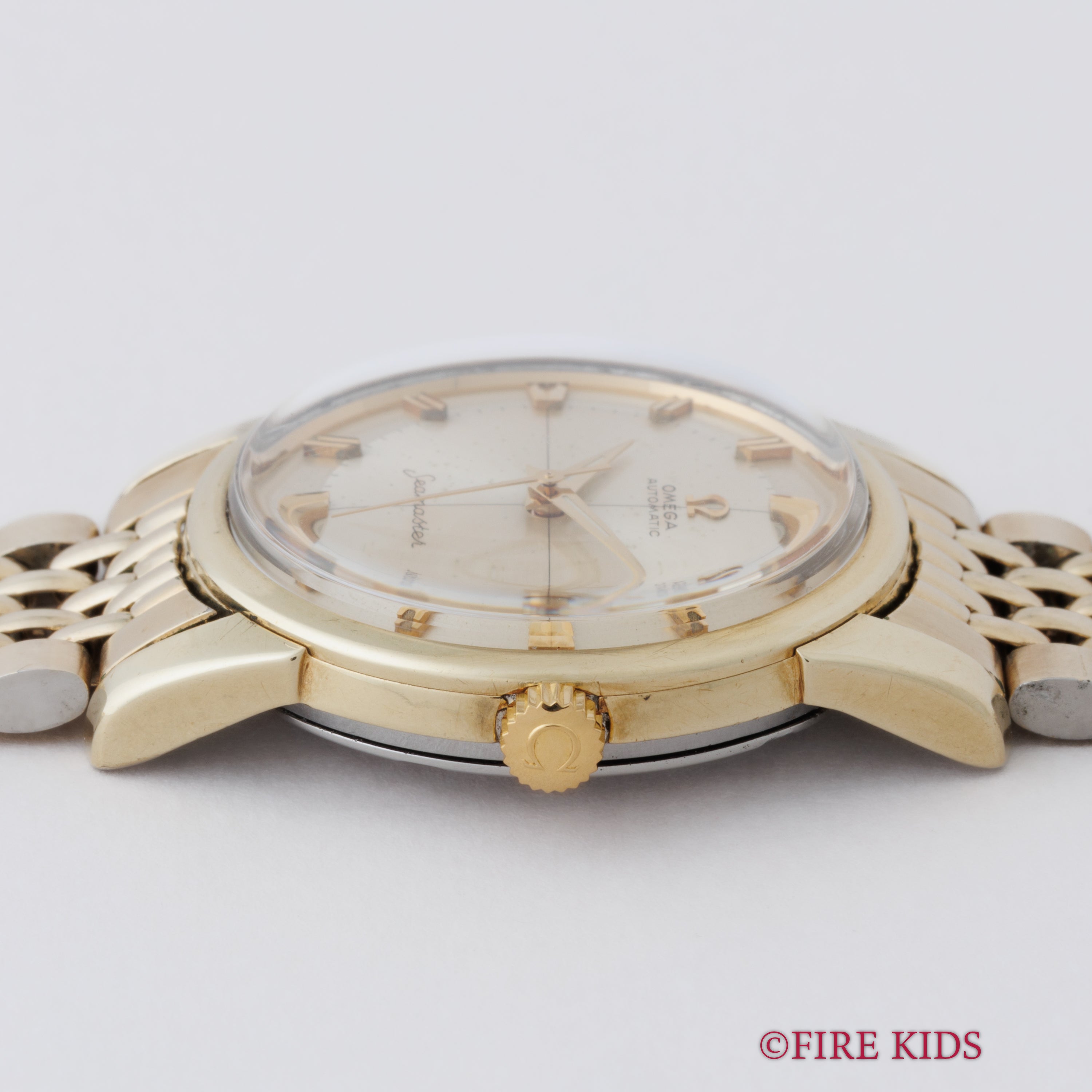 オメガ シーマスター クロスライン 1962年製 自動巻き トップゴールドケース 純正ブレス