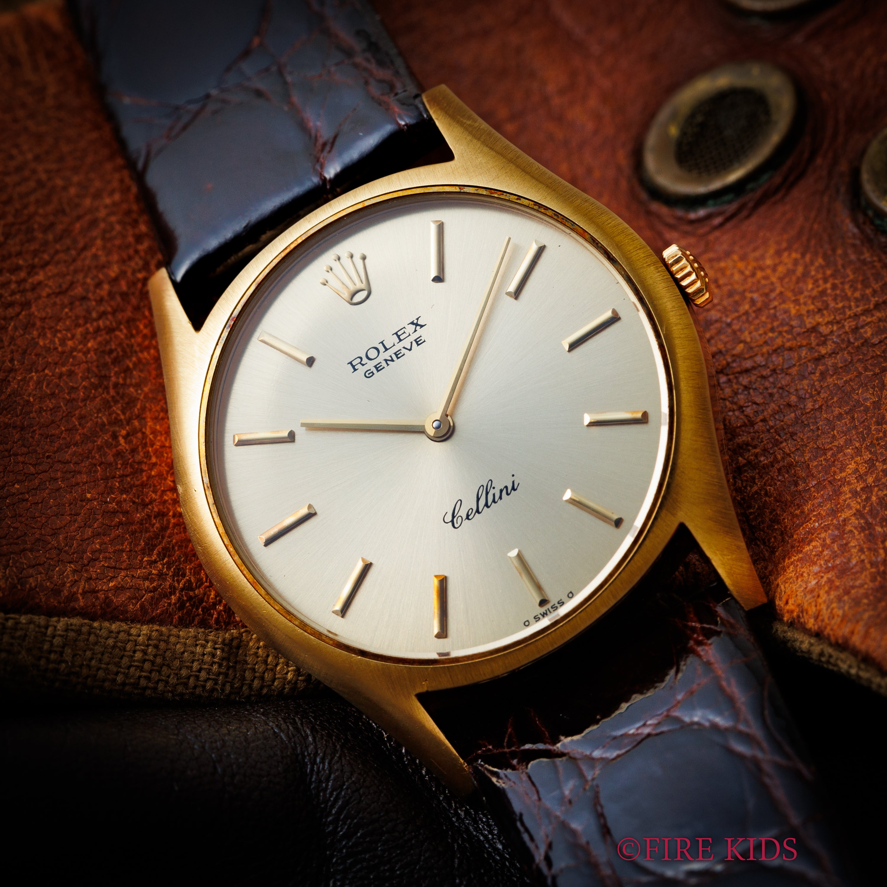 ロレックス チェリーニ 1973年製 18金無垢ケース Ref.3804 手巻 Cal.1600 箱ギャラ