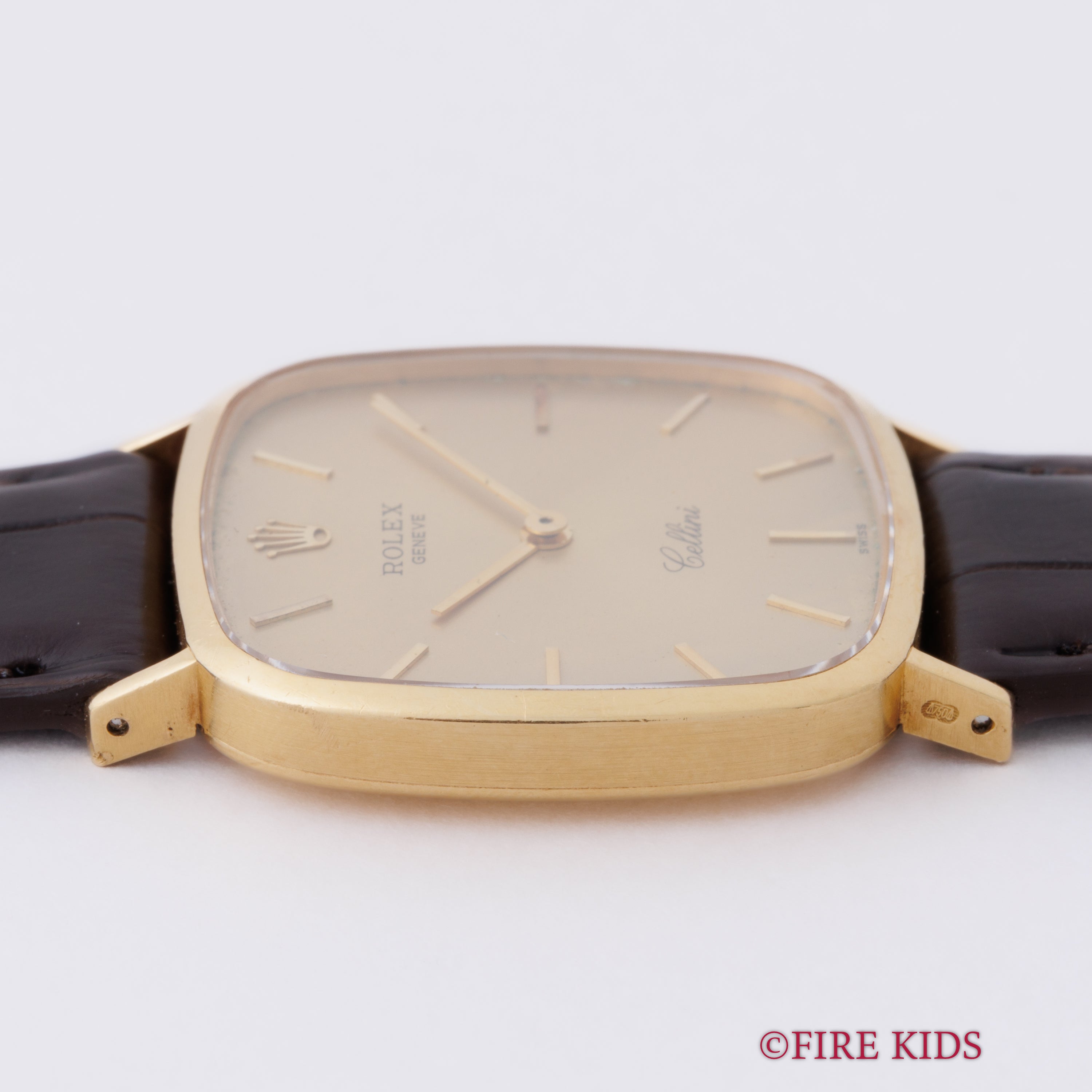 ロレックス チェリーニ スクエア Ref.4114 18金イエローゴールド 純正尾錠付き ギャラ付き