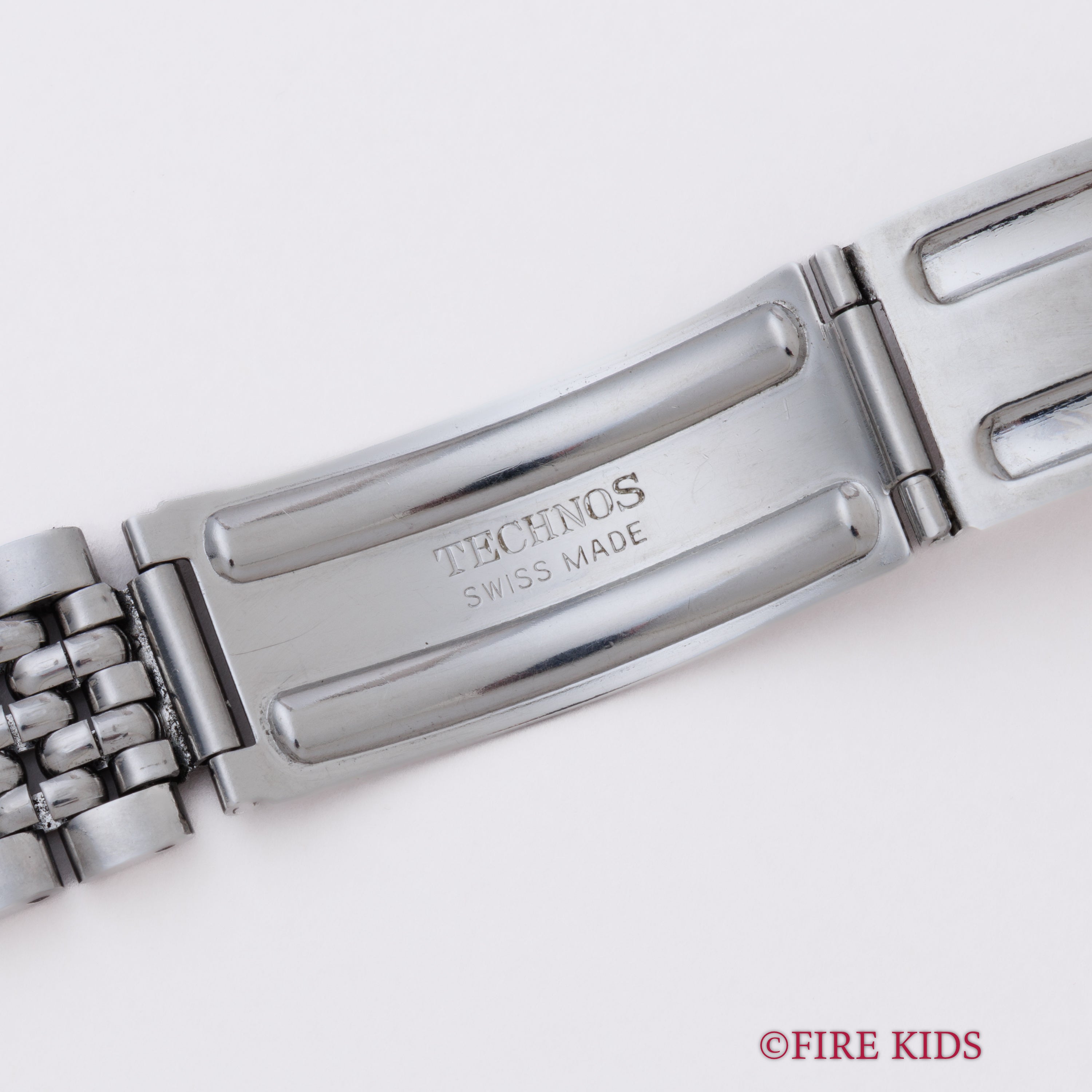 テクノス スカイエース 1960年代製 純正ブレス 赤カレンダー 自動巻き