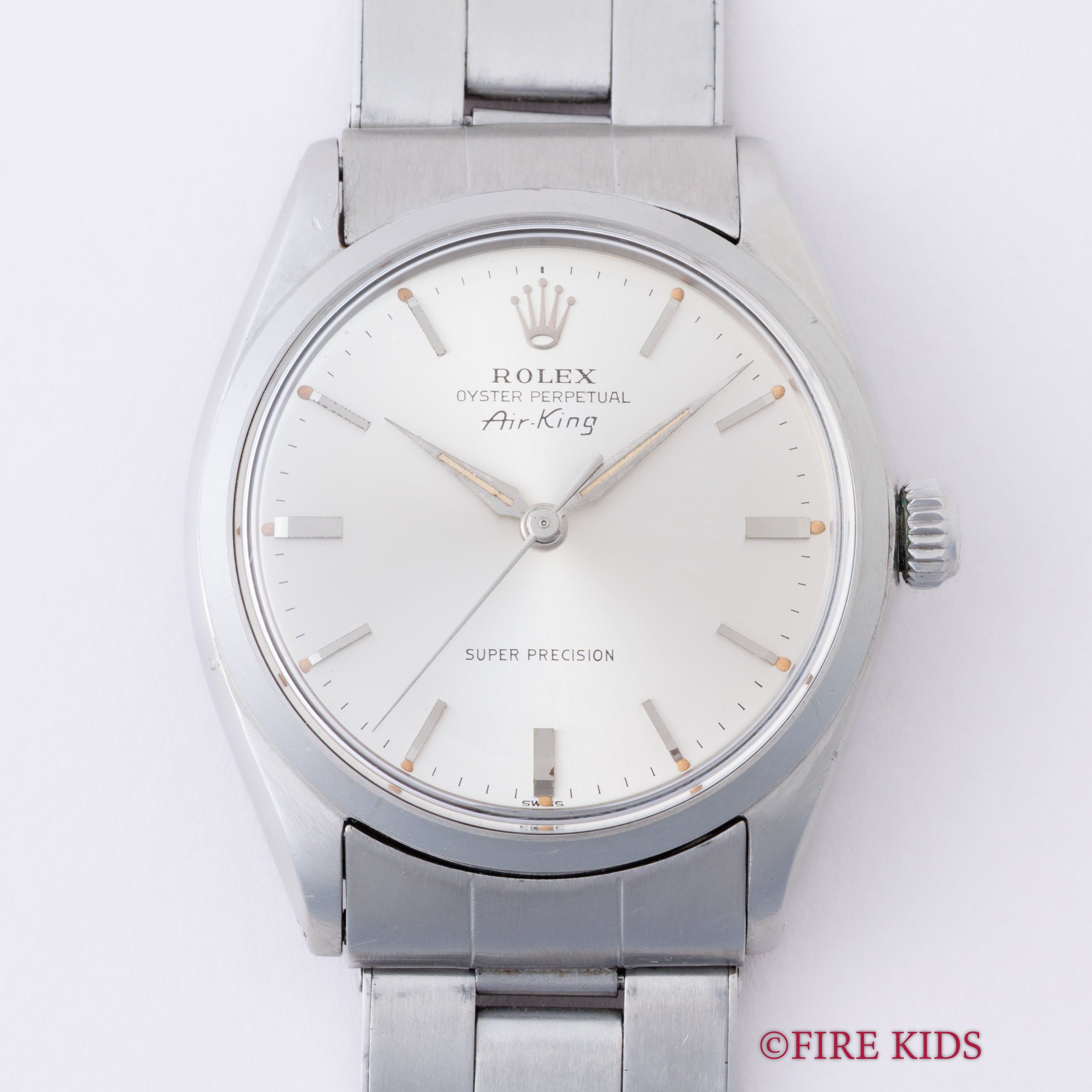 ロレックス エアキング 1962年製 Ref.5500 自動巻 アルファハンド 純正リベットブレス