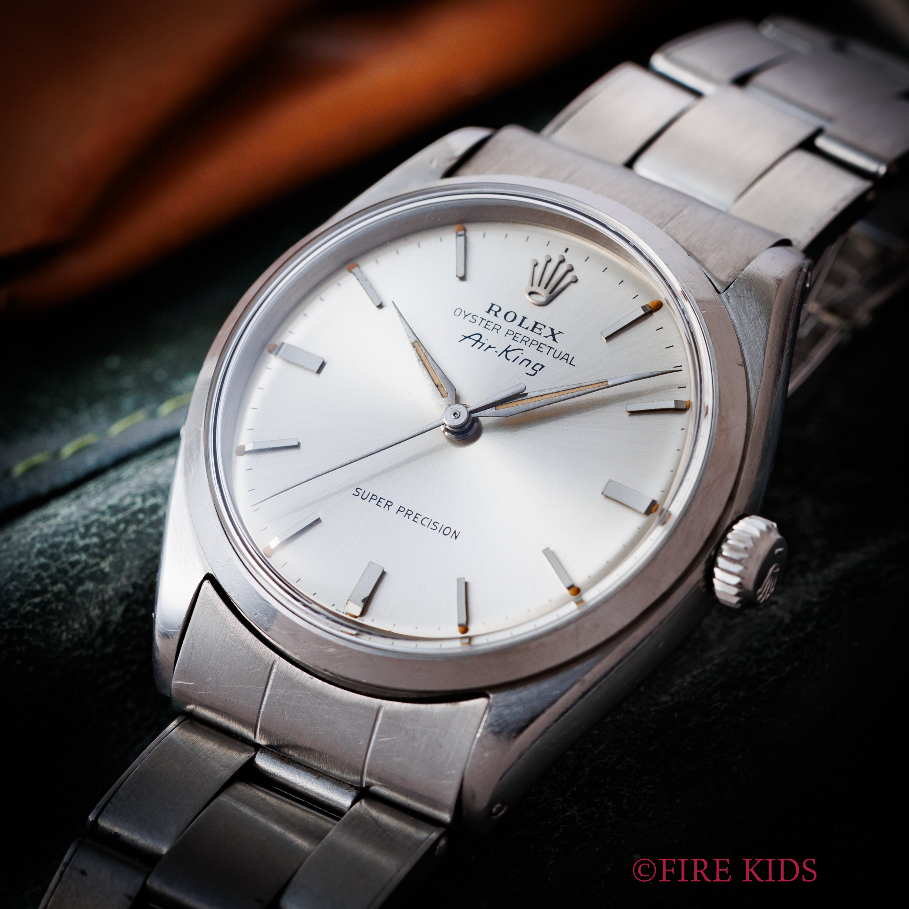 ロレックス エアキング 1962年製 Ref.5500 自動巻 アルファハンド 純正リベットブレス