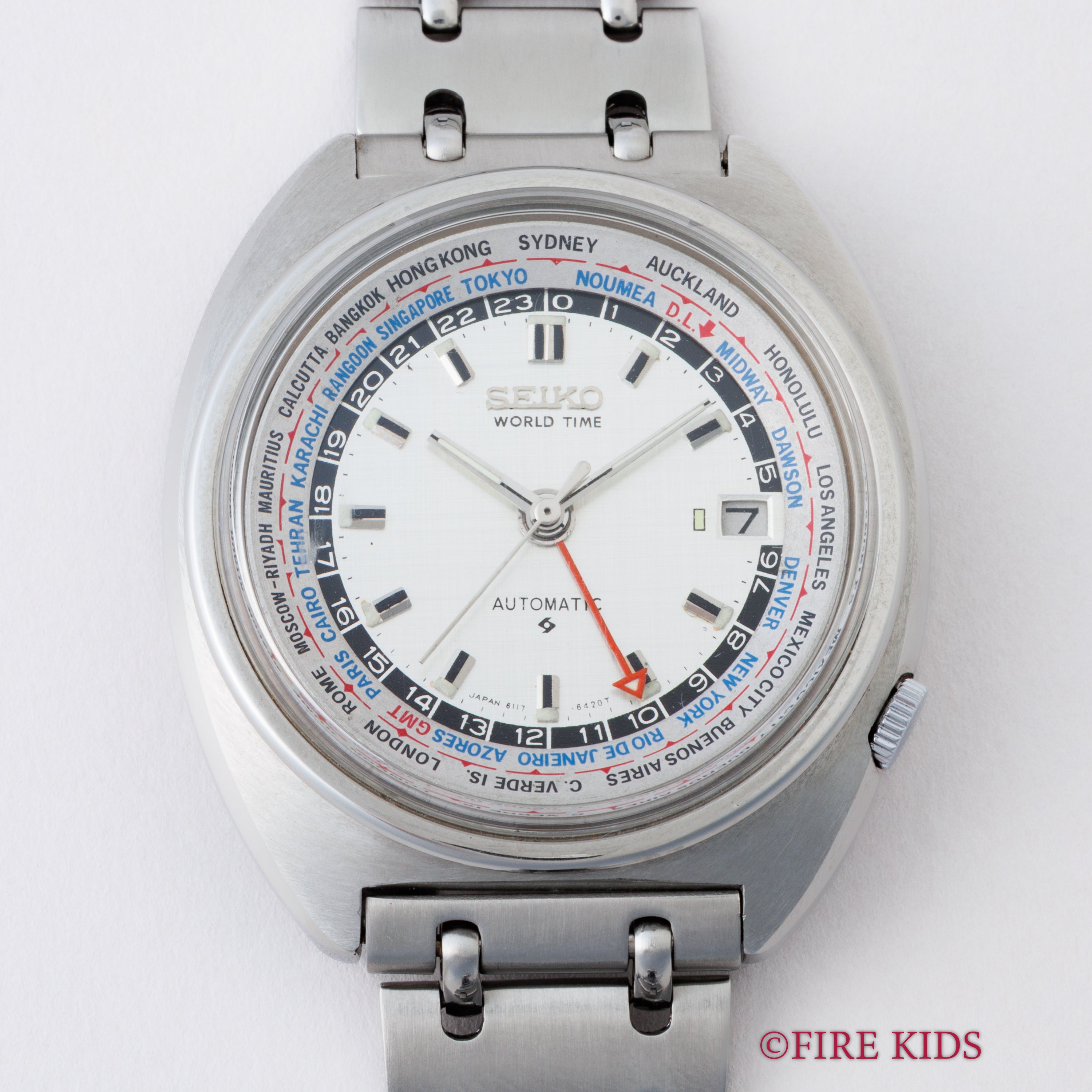 セイコー ワールドタイム 自動巻き 1972年製 3rdモデル Ref.6117-6400