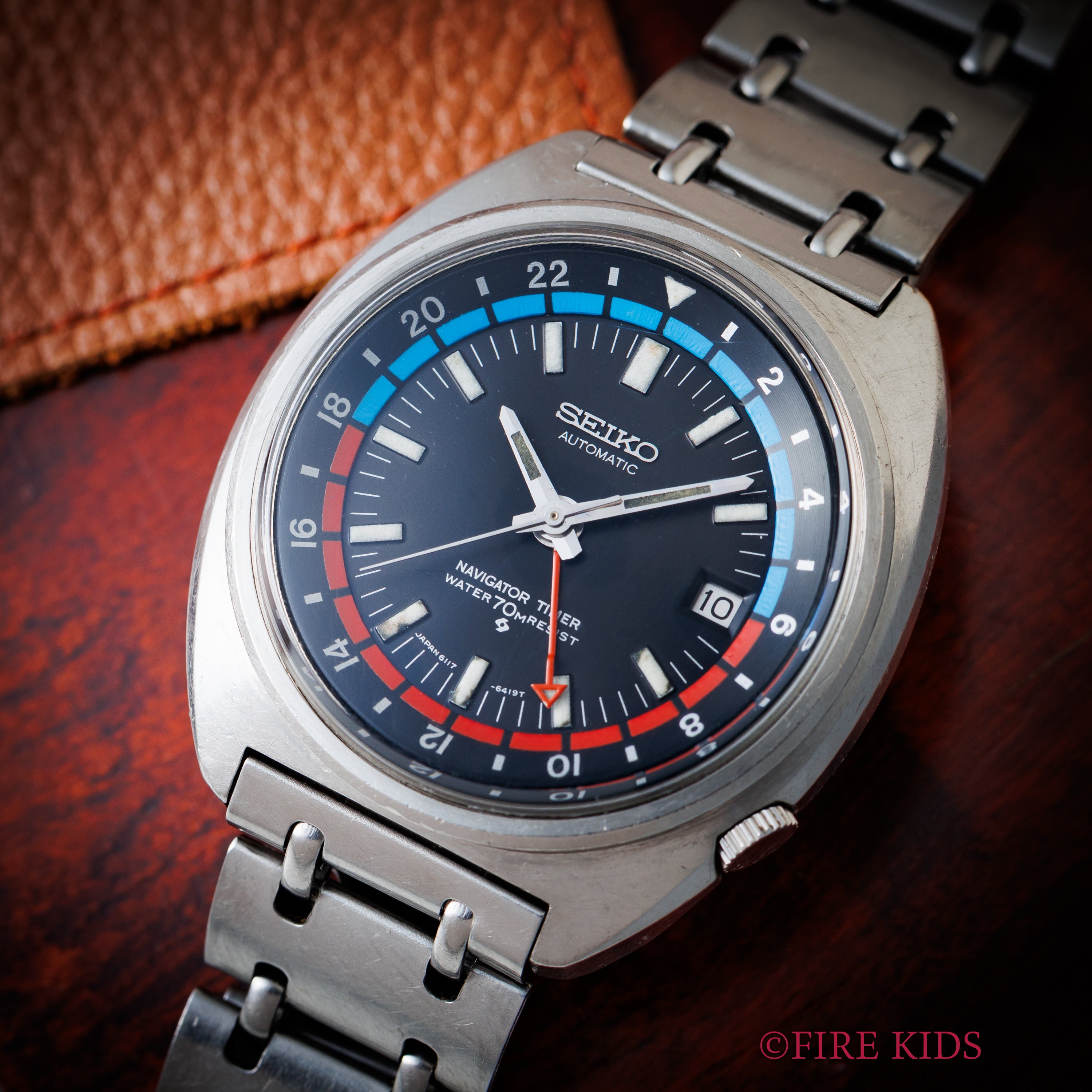 セイコー ナビゲータータイマー 1972年製 自動巻 Ref.6117-6410 純正ブレス