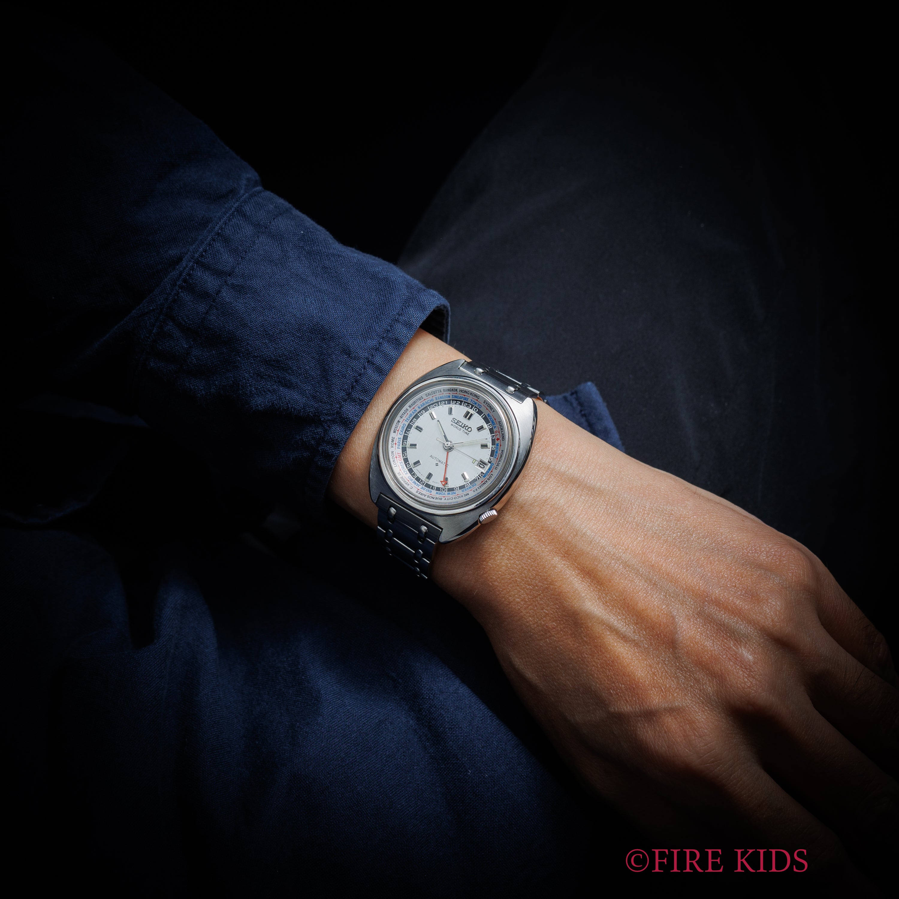 セイコー ワールドタイム 自動巻き 1972年製 3rdモデル Ref.6117-6400