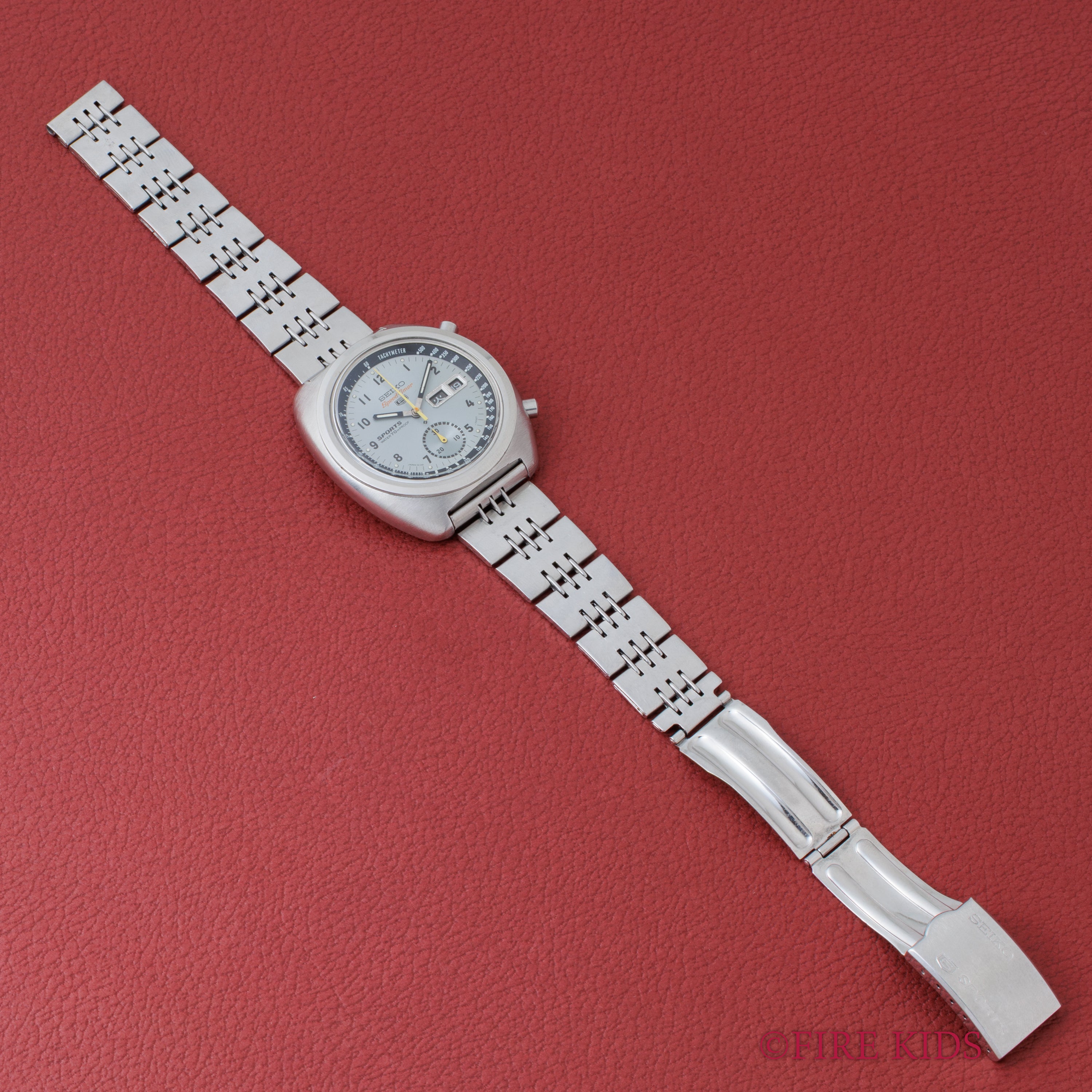 セイコー スピードタイマー 5スポーツ アイスバーグ Ref.6139-7010 1970年製 純正ブレス付き Cal.6139A 自動巻きクロノグラフ