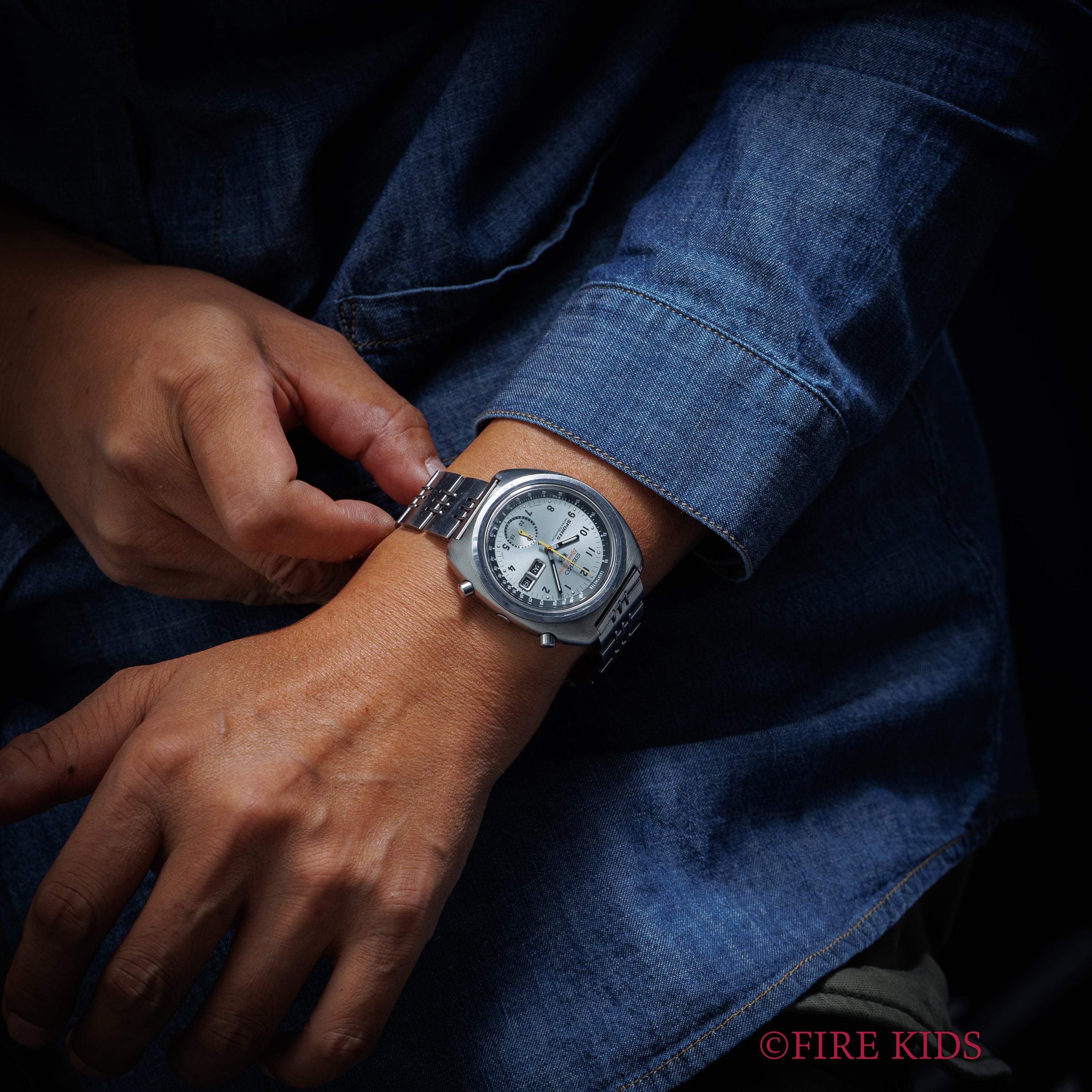 セイコー スピードタイマー 5スポーツ アイスバーグ Ref.6139-7010 1970年製 純正ブレス付き Cal.6139A 自動巻きクロノグラフ